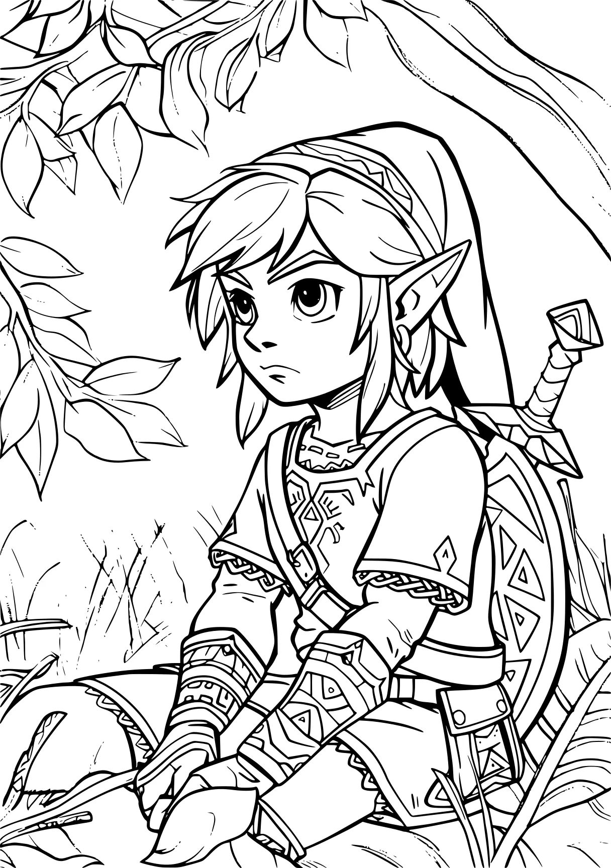 zelda coloring pages link, zelda, coloring, colouring, preview, free page downloads