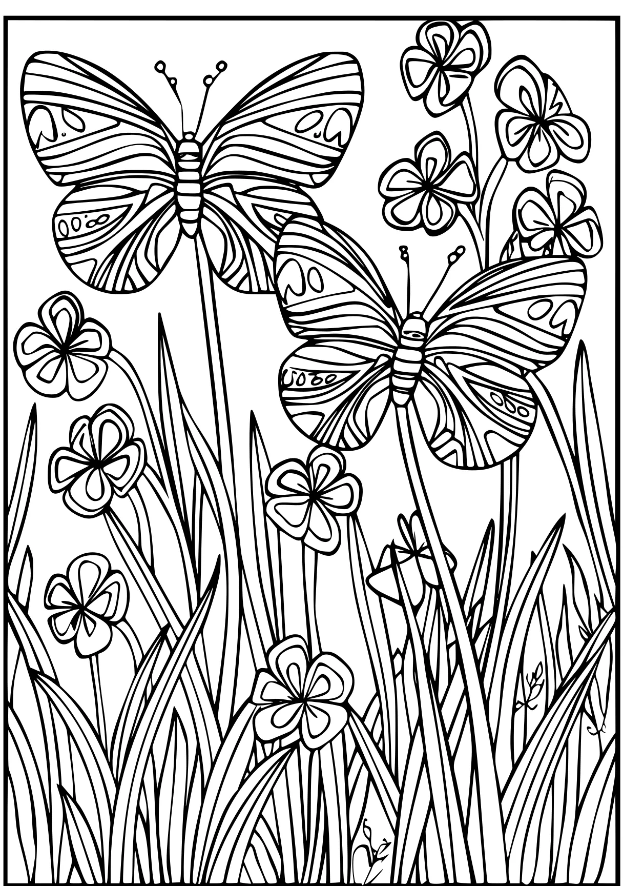 crayola coloring sheets, zentangle, flowers, butterflies, free page downloads