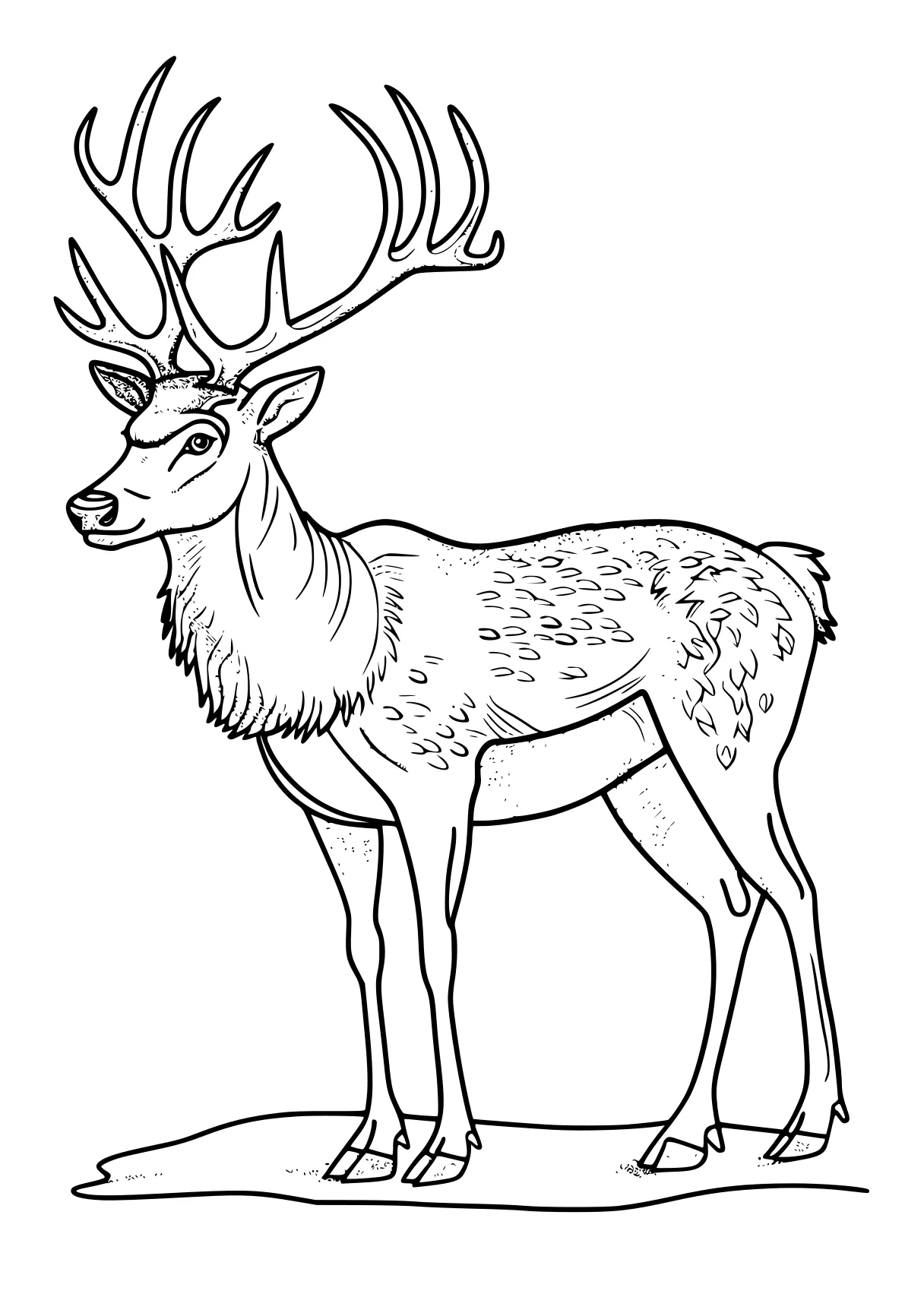 reindeer coloring page deer, rudolph, reindeer, bambi, illustrator, free downloads