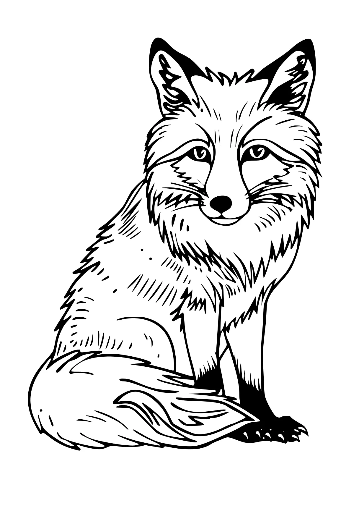 foxes coloring pages fox, caticorn, cat, aristocats, raccoon, free page downloads