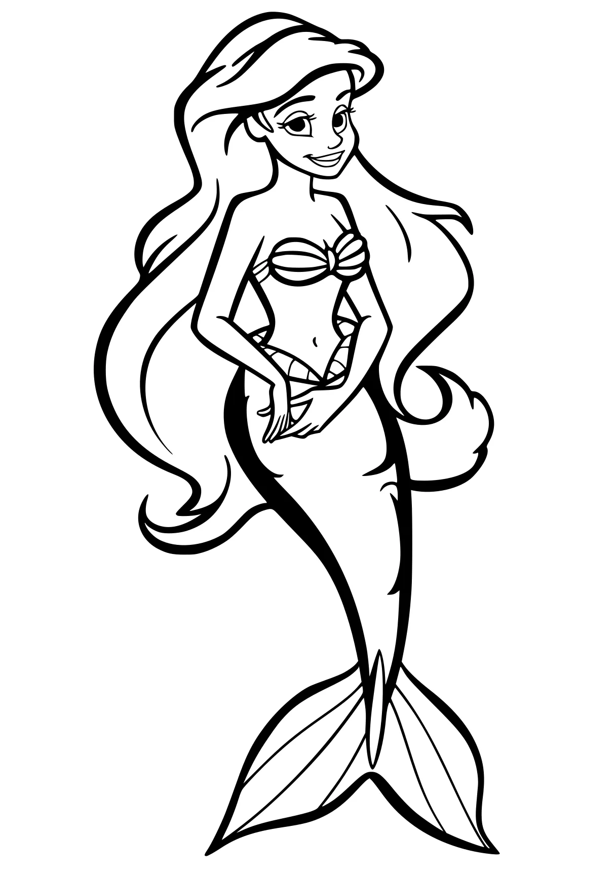 ariel coloring page mermaid, ariel, fish, siren, sally, free downloads