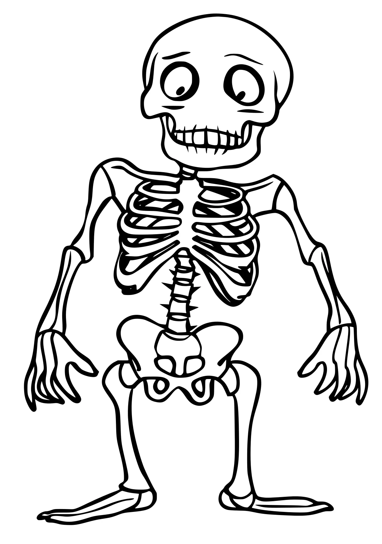 simple coloring pages skeleton, anatomy, skellington, wall, muertos, free page downloads