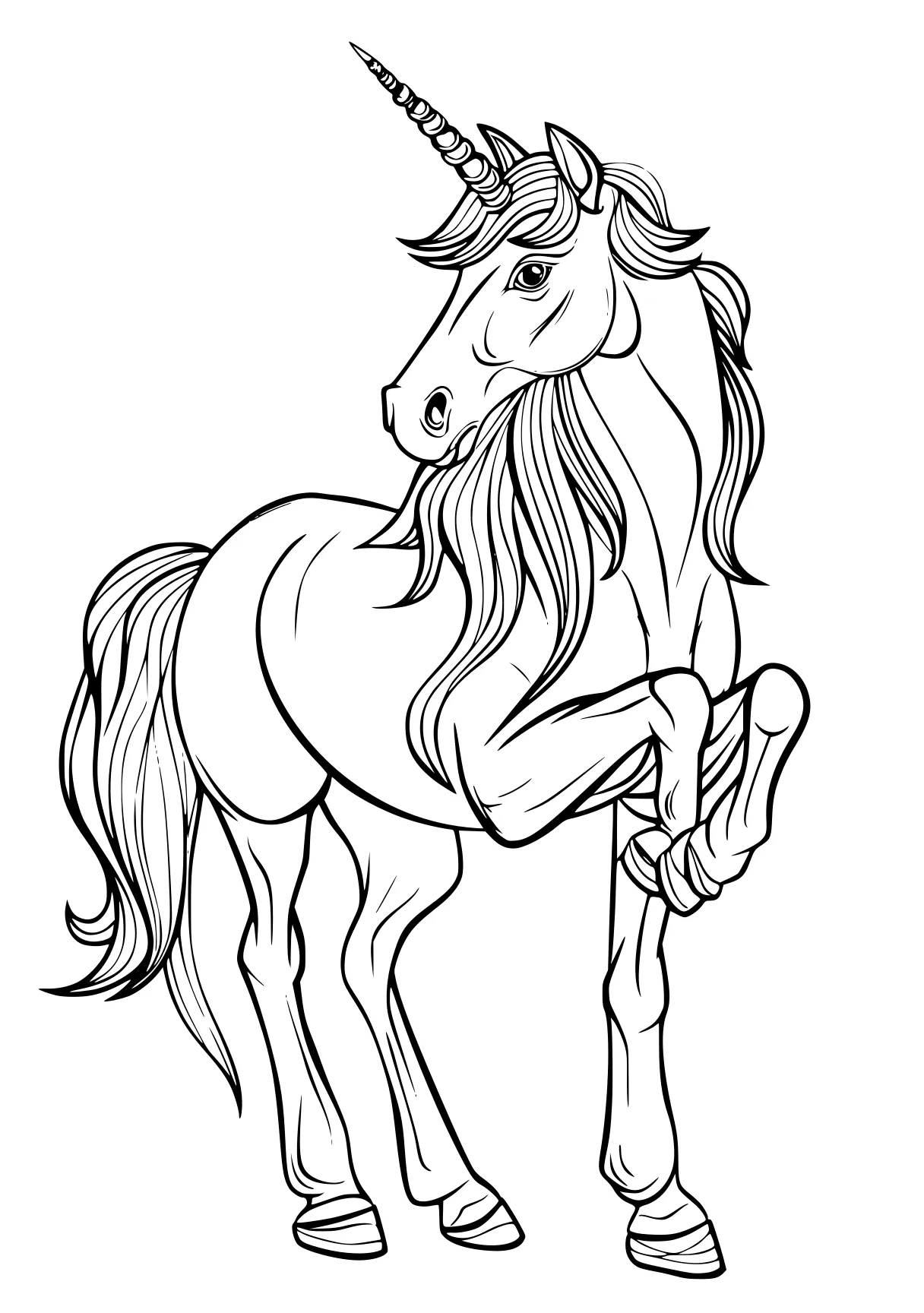 unicorn coloring horse, unicorn, pony, alicorn, pegasus, free page downloads