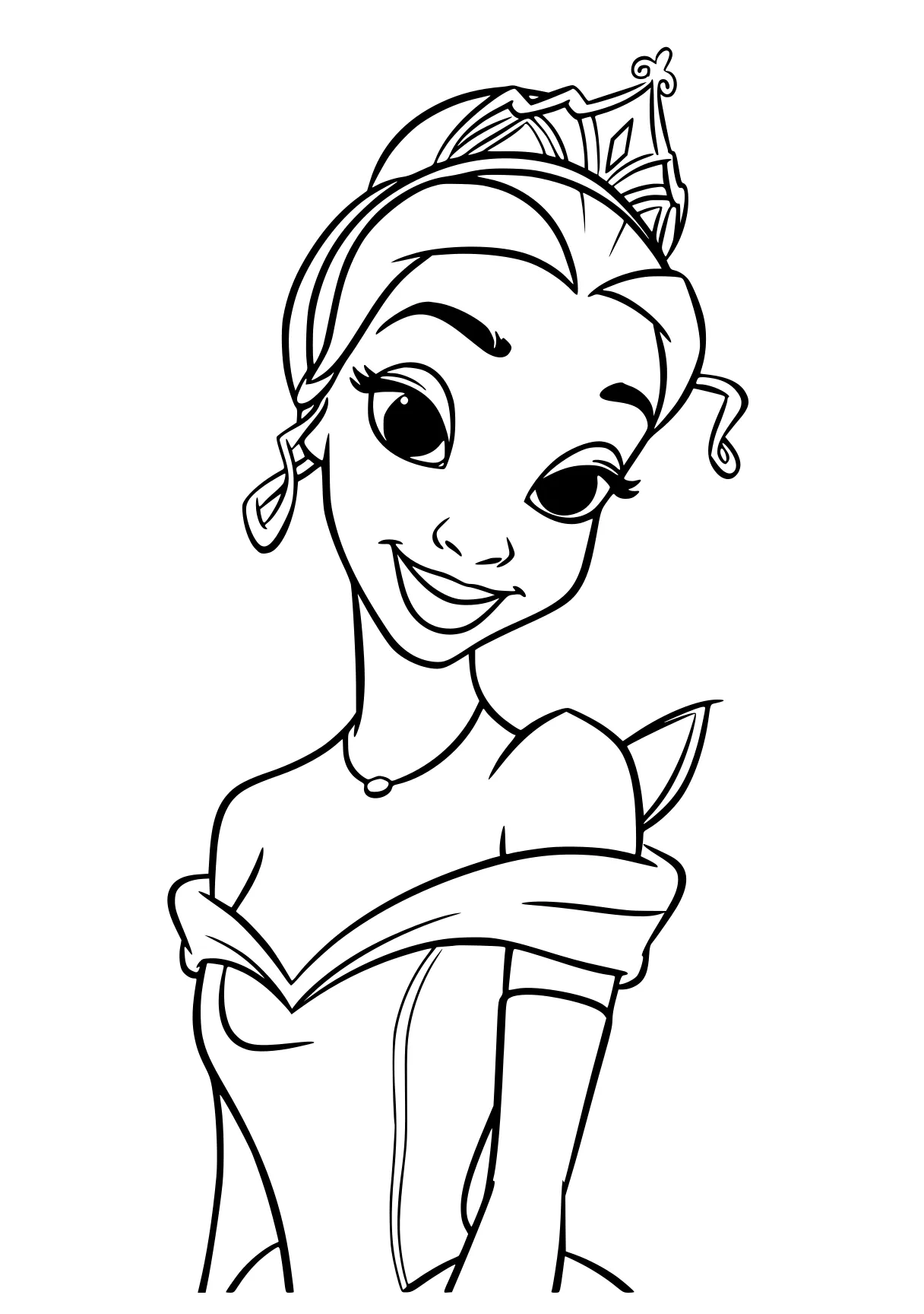 princess and the frog coloring pages tiana, jasmine, illustrator, ariel, free page downloads