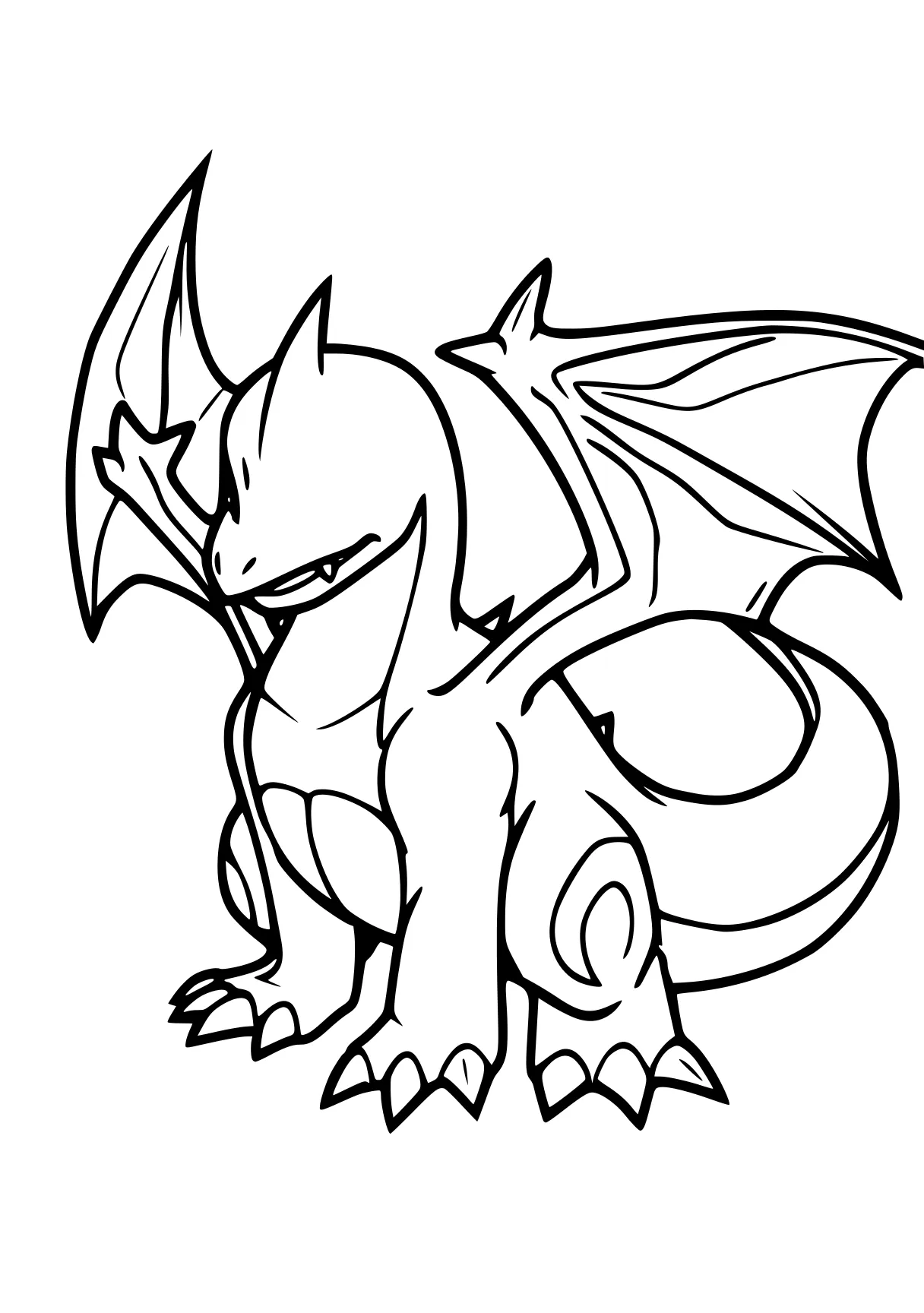 pokemon coloring pages charizard, dragon, destoroyah, toothless, bat, free page downloads