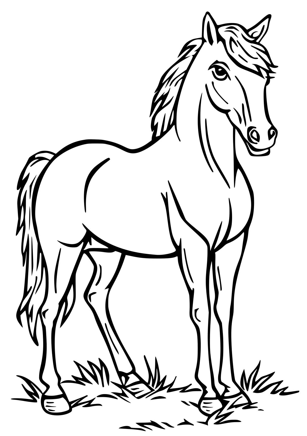 horse printable coloring pages horse, unicorn, pony, pegasus, alicorn, free page downloads