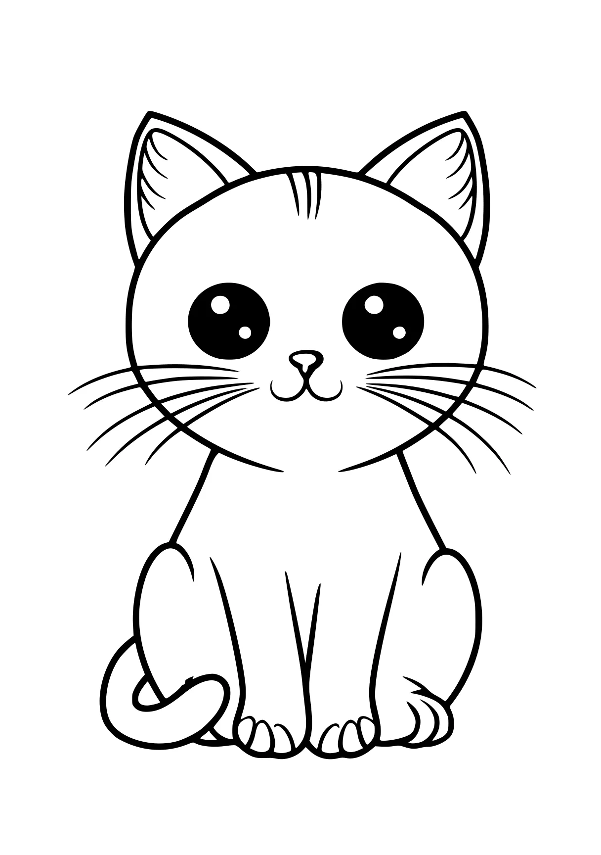 cute cat coloring pages kitty, cat, mew, unikitty, paw, free page downloads