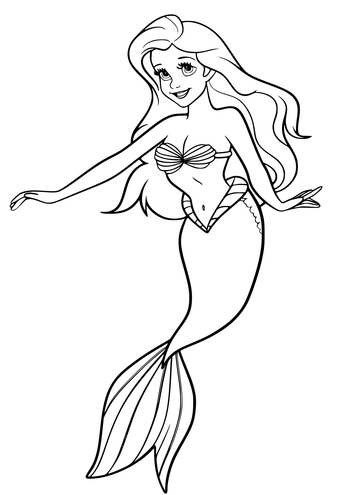 little mermaid coloring pages mermaid, ariel, siren, fish, free page downloads