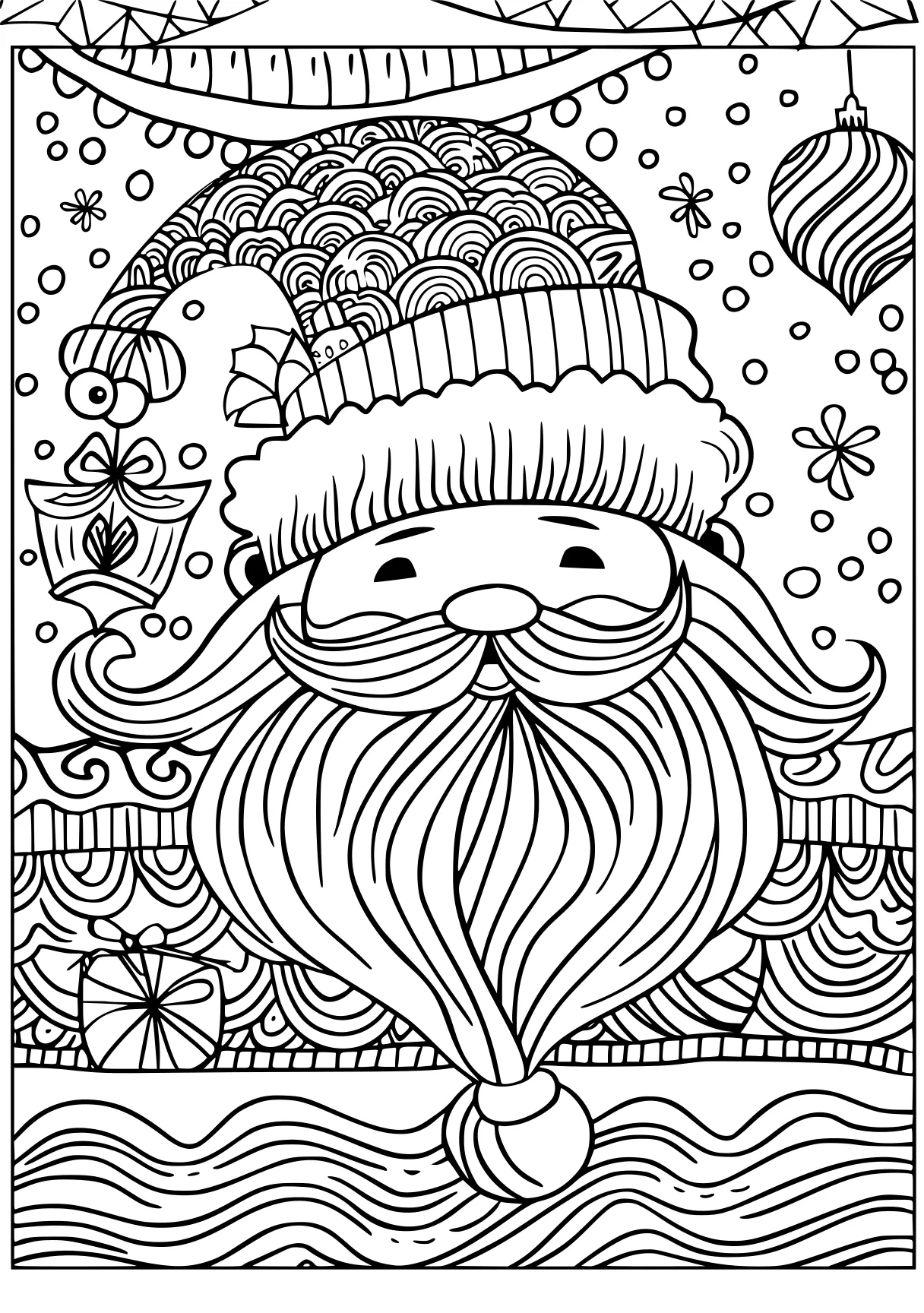 holiday coloring pages, zentangle, gnome, nutcracker, free page downloads