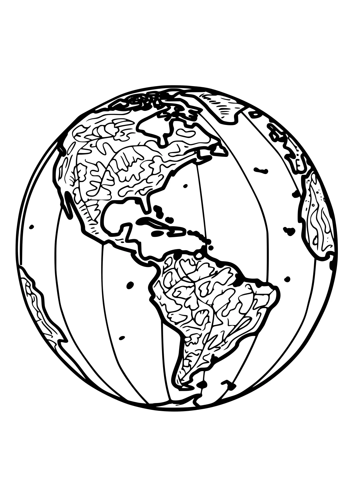 earth coloring page globe, earth, world, circle, round, free downloads