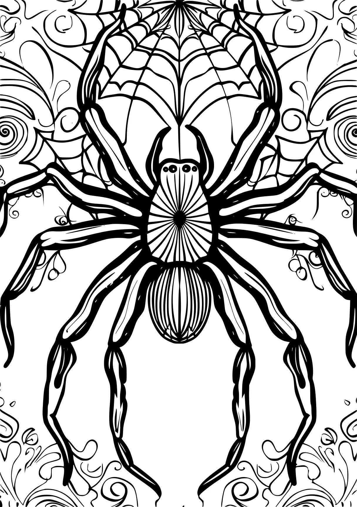 spider coloring page spider, zentangle, insect, insects, intricate, free downloads