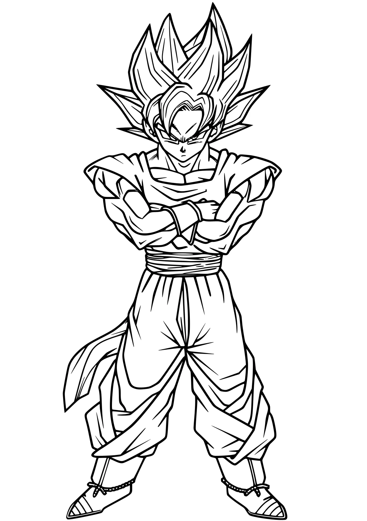 goku coloring pages gogeta, goku, vegito, broly, vegeta, free page downloads