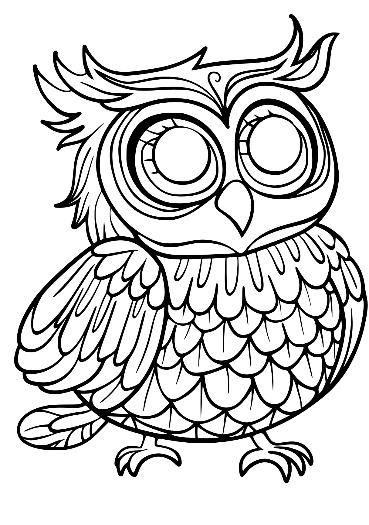 simple coloring pages owl, illustrator, colouring, free page downloads