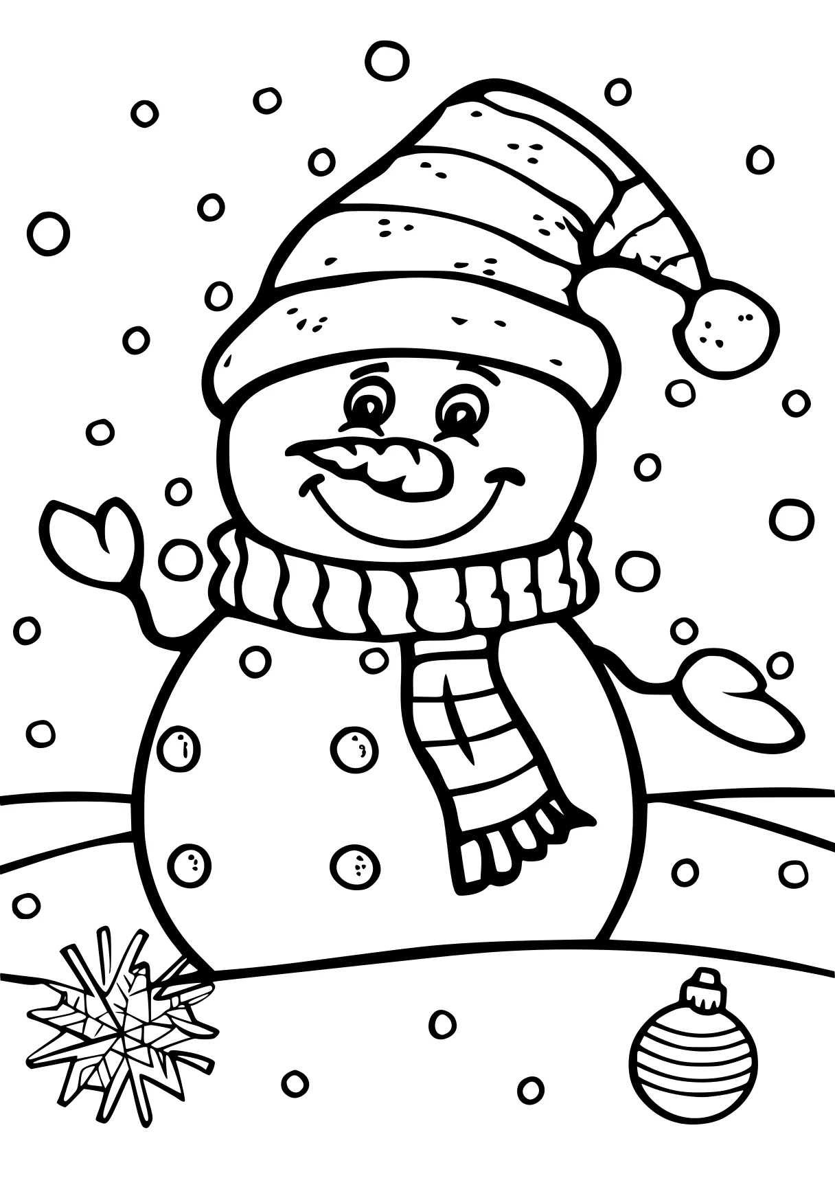 christmas coloring sheets snowman, winter, claus, free page downloads