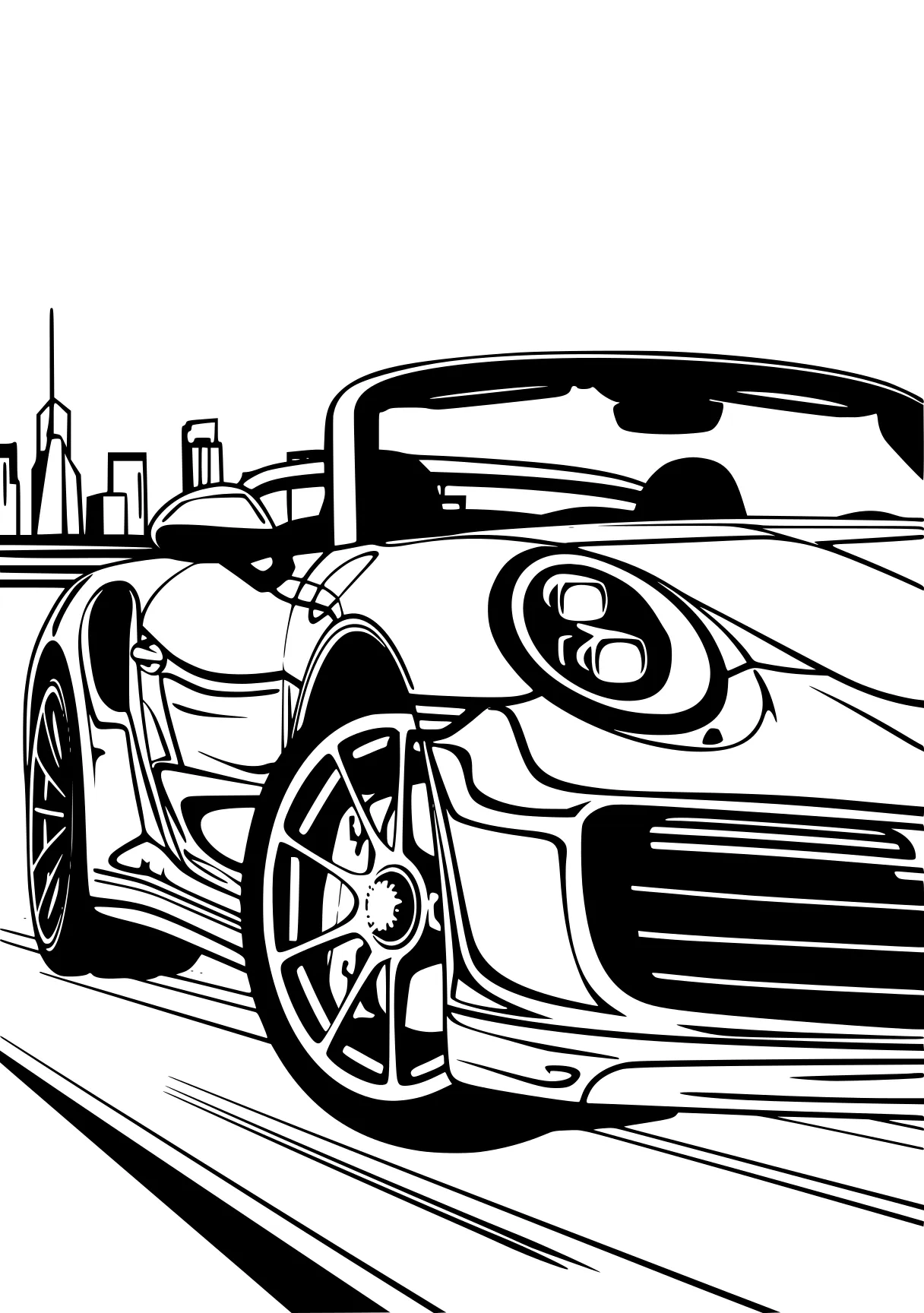 car coloring cars, car, mini, illustrator, robocar, free page downloads