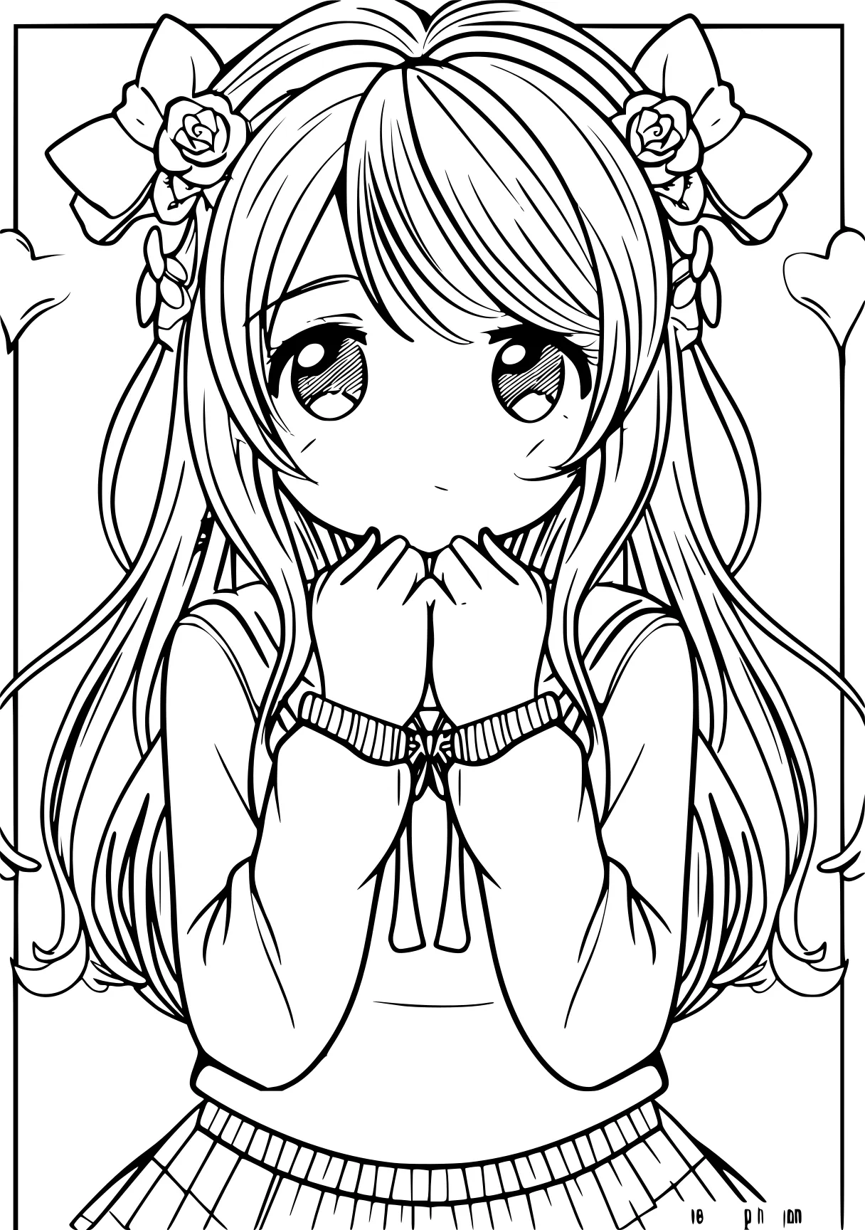 anime coloring pages, coloring, chibi, preview, colouring, free page downloads