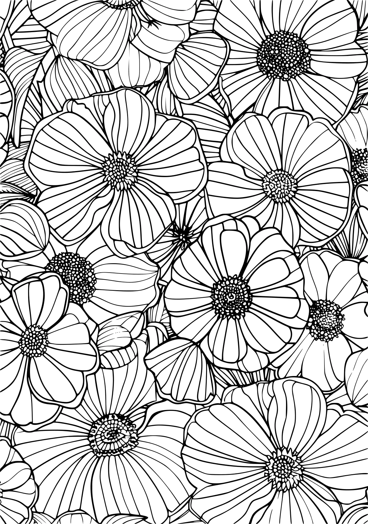 coloring pages for adults flowers zentangle, pattern, patterns, mandalas, free page downloads