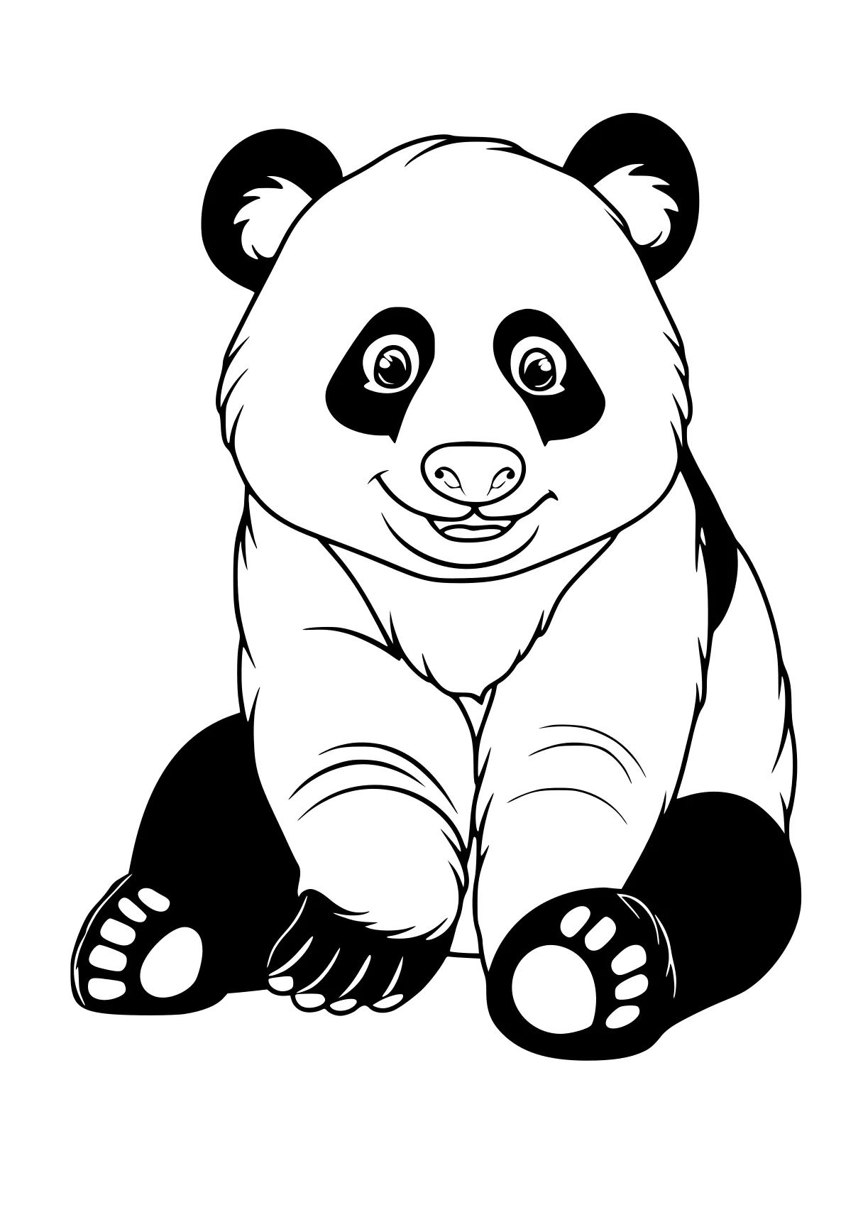 panda bear coloring pages panda, bear, wan, kung, banban, free page downloads