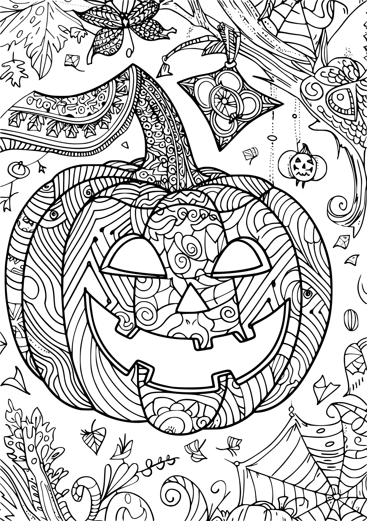 coloring pages for adults halloween zentangle, pumpkin, muertos, free page downloads