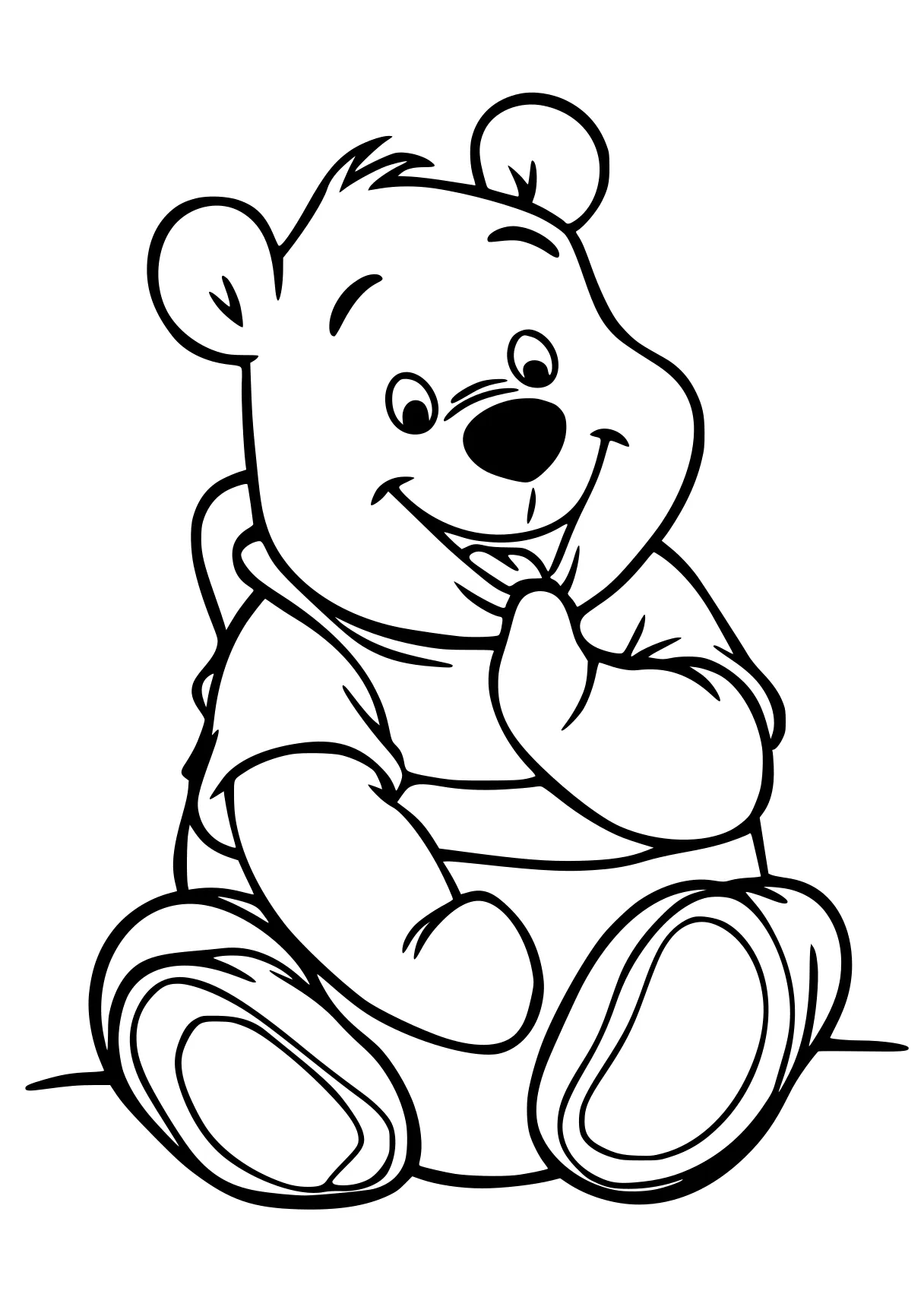 pooh coloring pages pooh, winnie, bear, fazbear, free page downloads