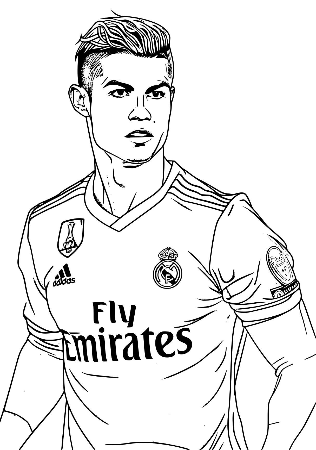 ronaldo coloring page cristiano, ronaldo, james, captain, mbappe, free downloads