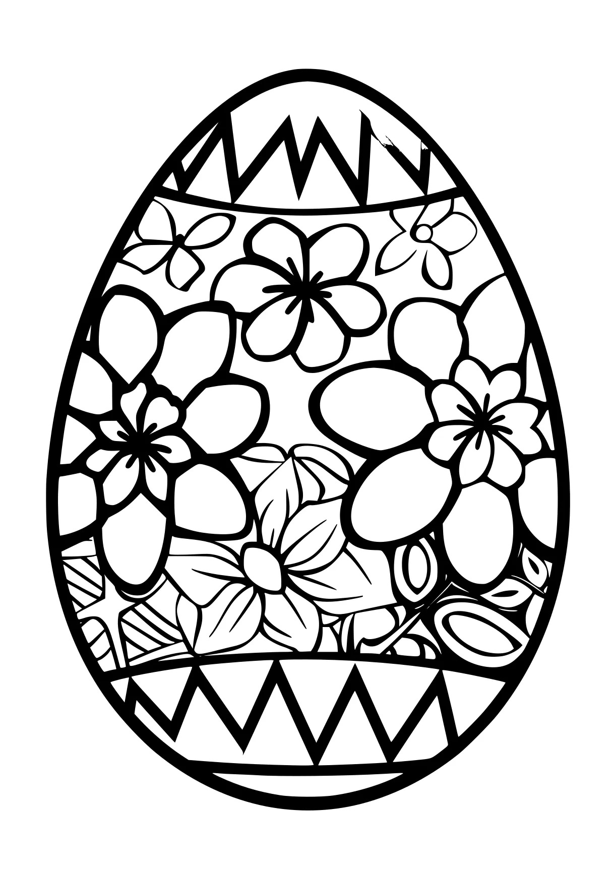 easter egg coloring pages ornament, egg, zentangle, easter, free page downloads