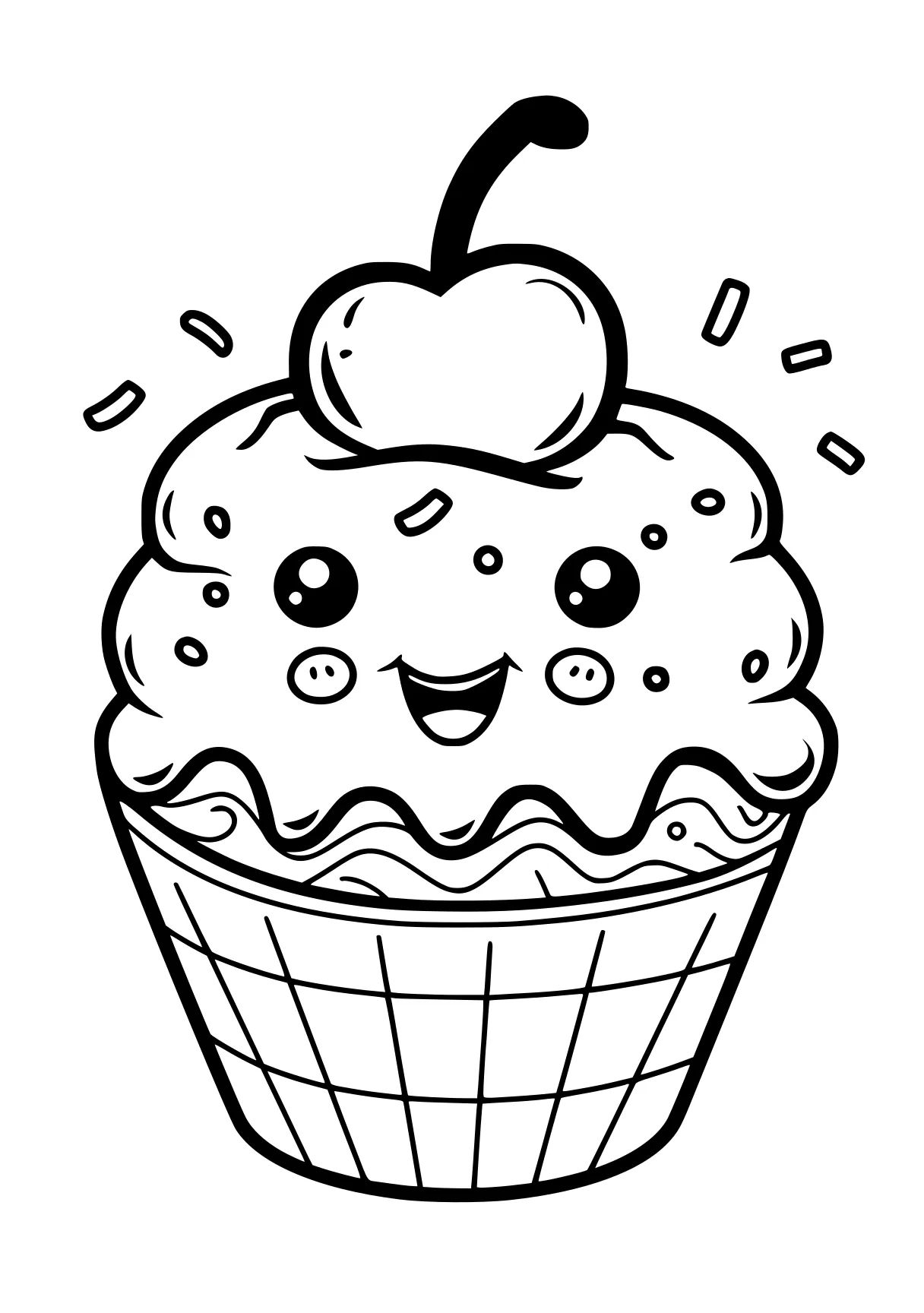 free colouring apps cupcake, shortcake, molang, treat, cake, coloring page downloads