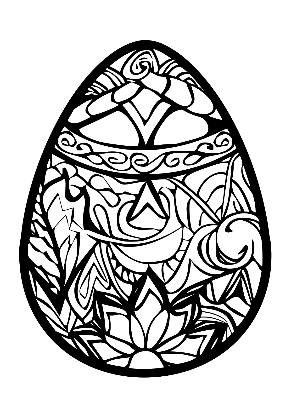 easter egg printable coloring pages egg, ornament, owl, free page downloads