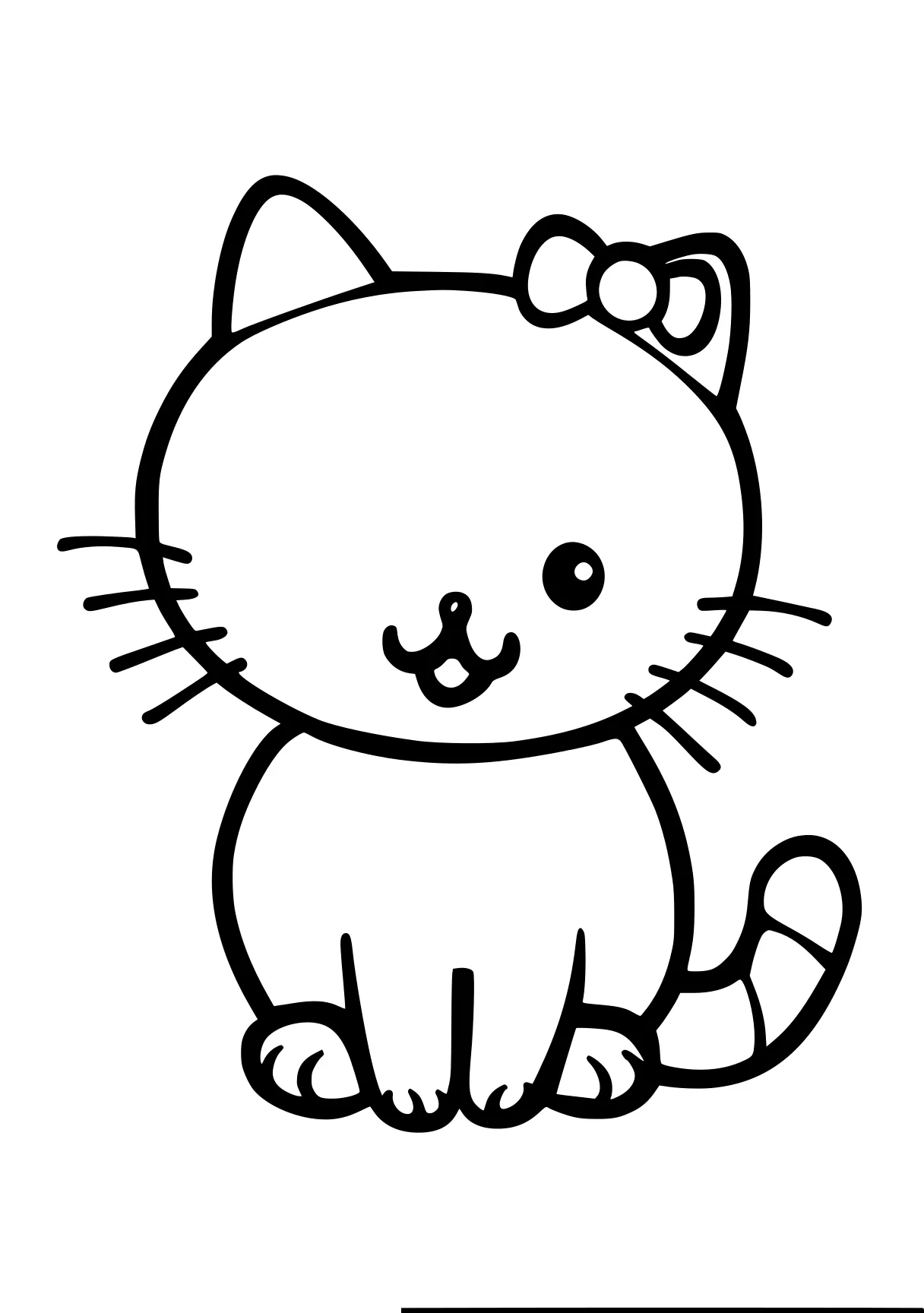 kitty coloring page kitty, sanrio, cat, mew, unikitty, free downloads