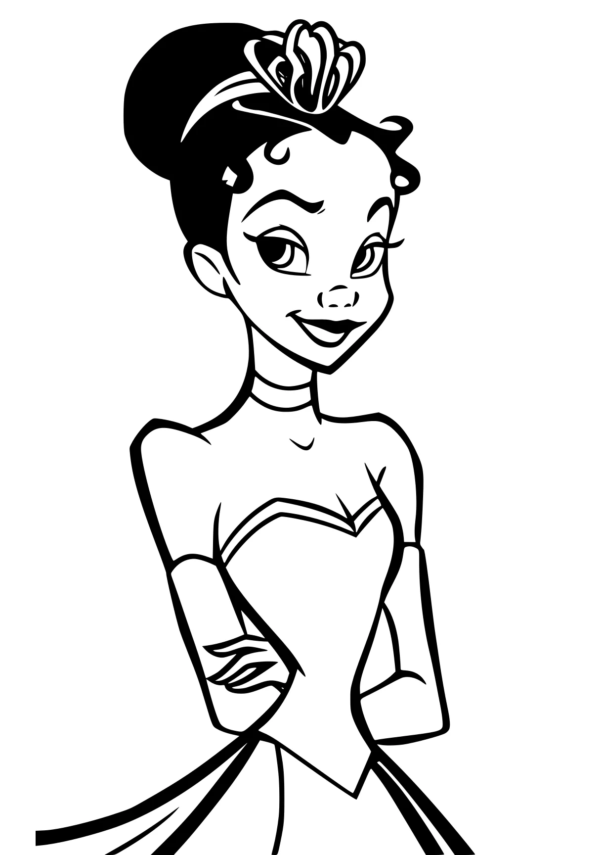 princess tiana coloring pages tiana, jasmine, moana, minnie, ariel, free page downloads