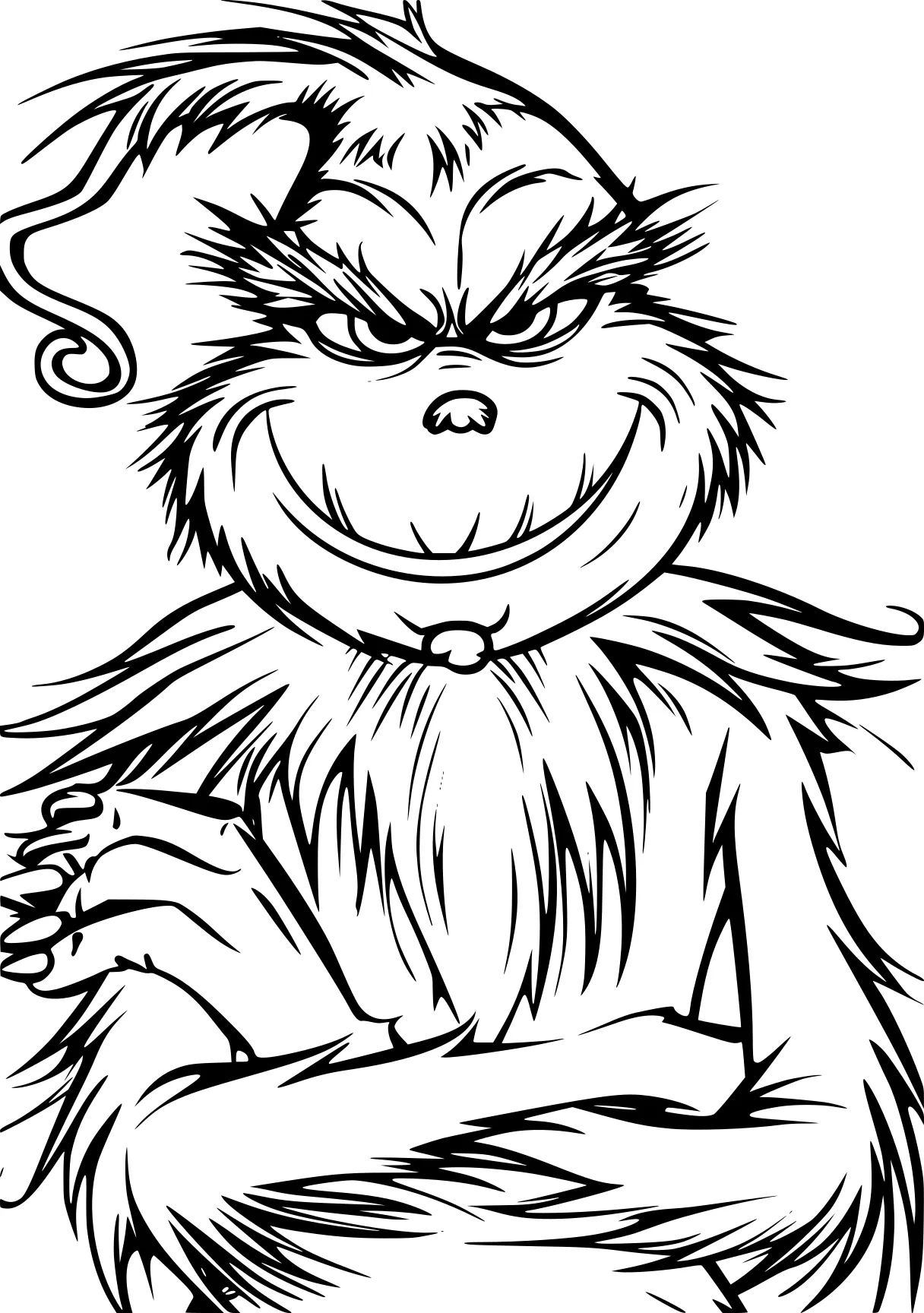 grinch coloring grinch, monkey, gorilla, gruffalo, werewolf, free page downloads