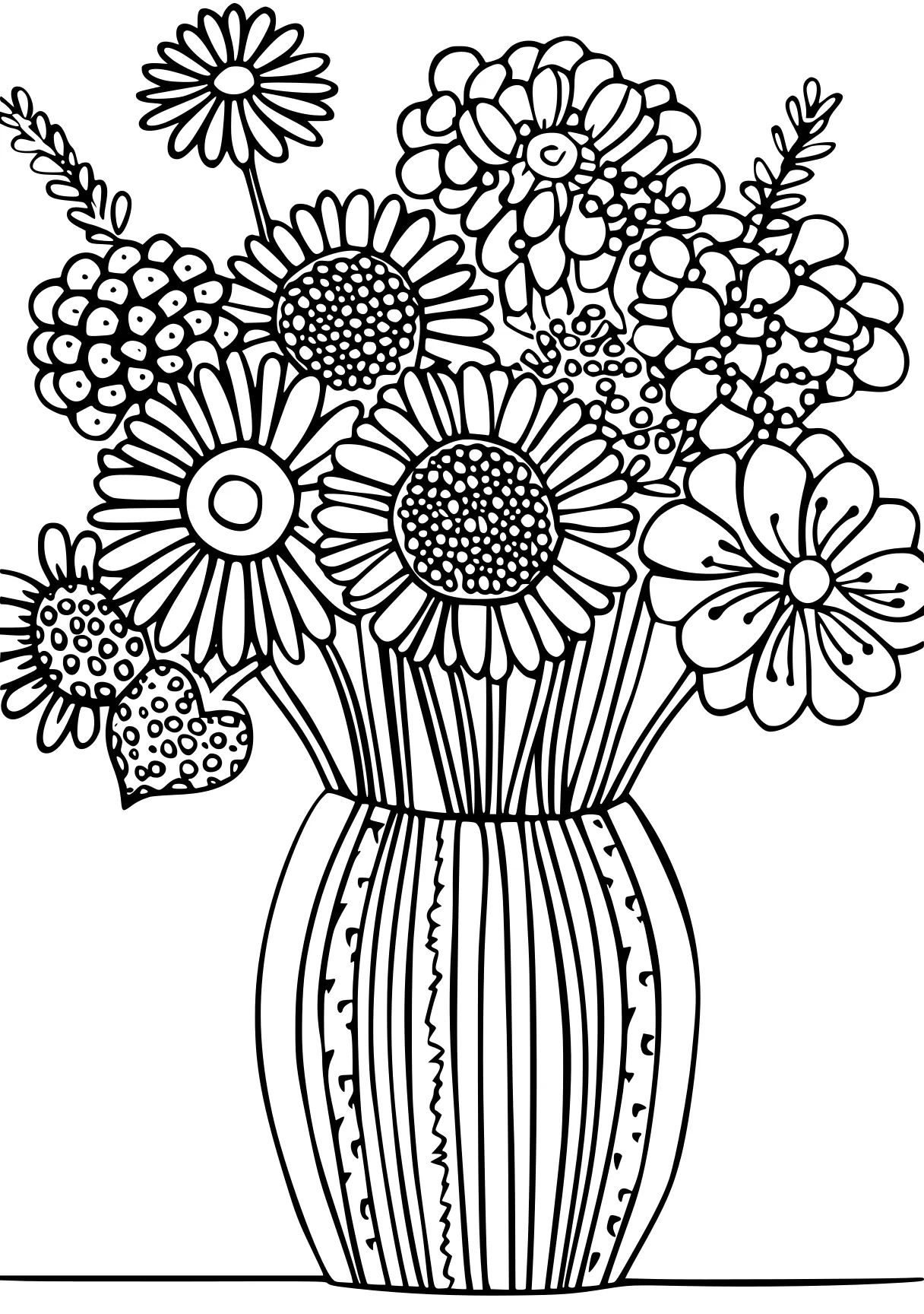 mothers day coloring page, zentangle, flower, flowers, free downloads