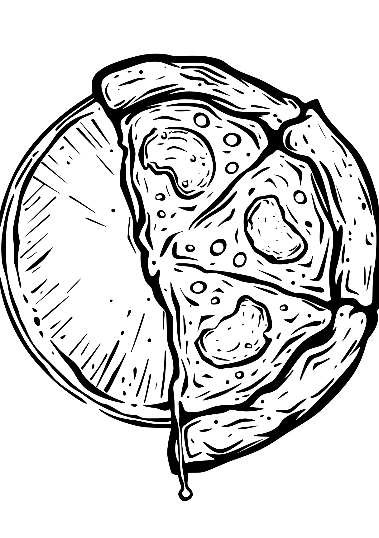 pizza coloring page acorn, ball, egg, goo, dot, free downloads