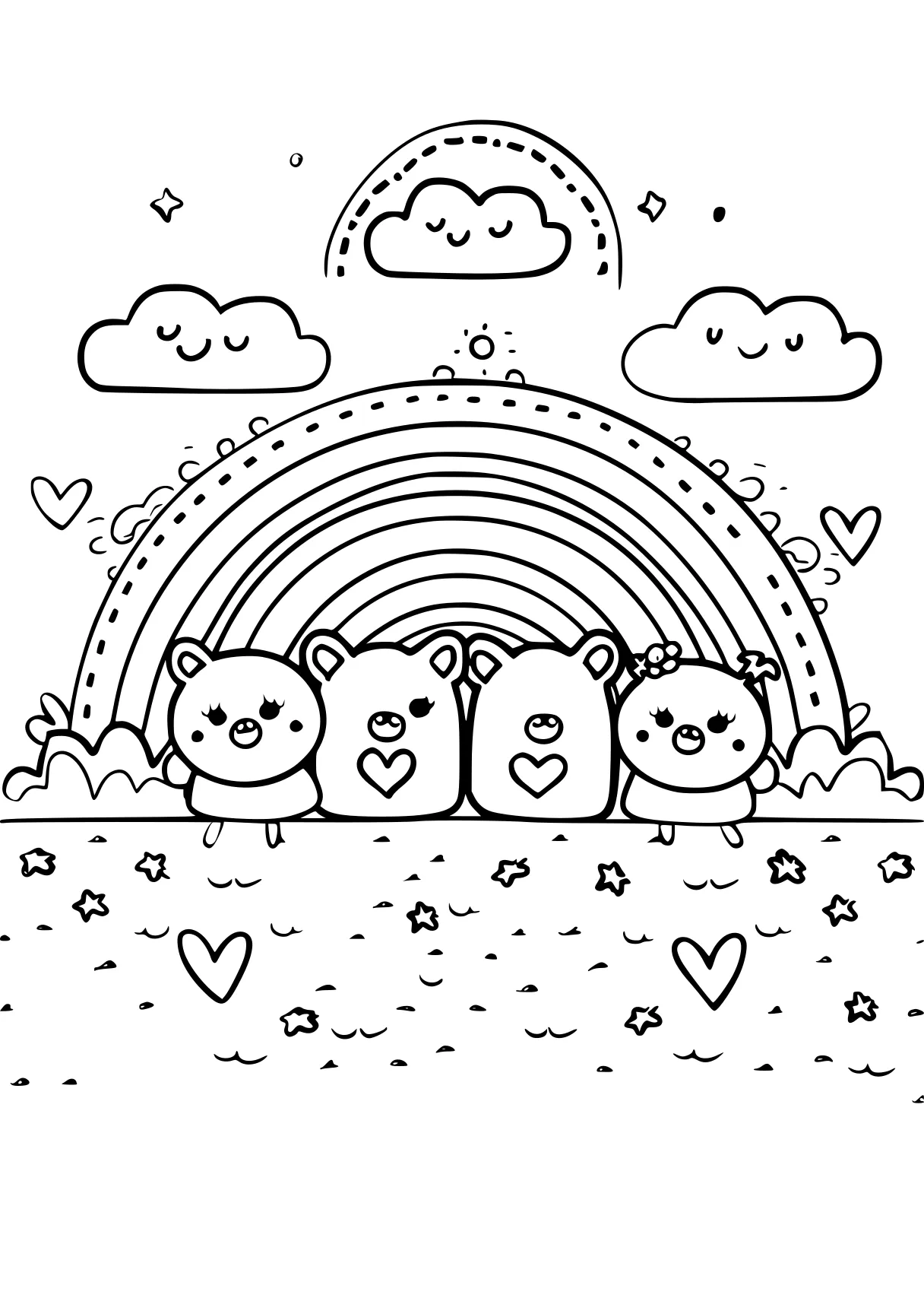 rainbow friends coloring page, molang, bt21, cats, free downloads