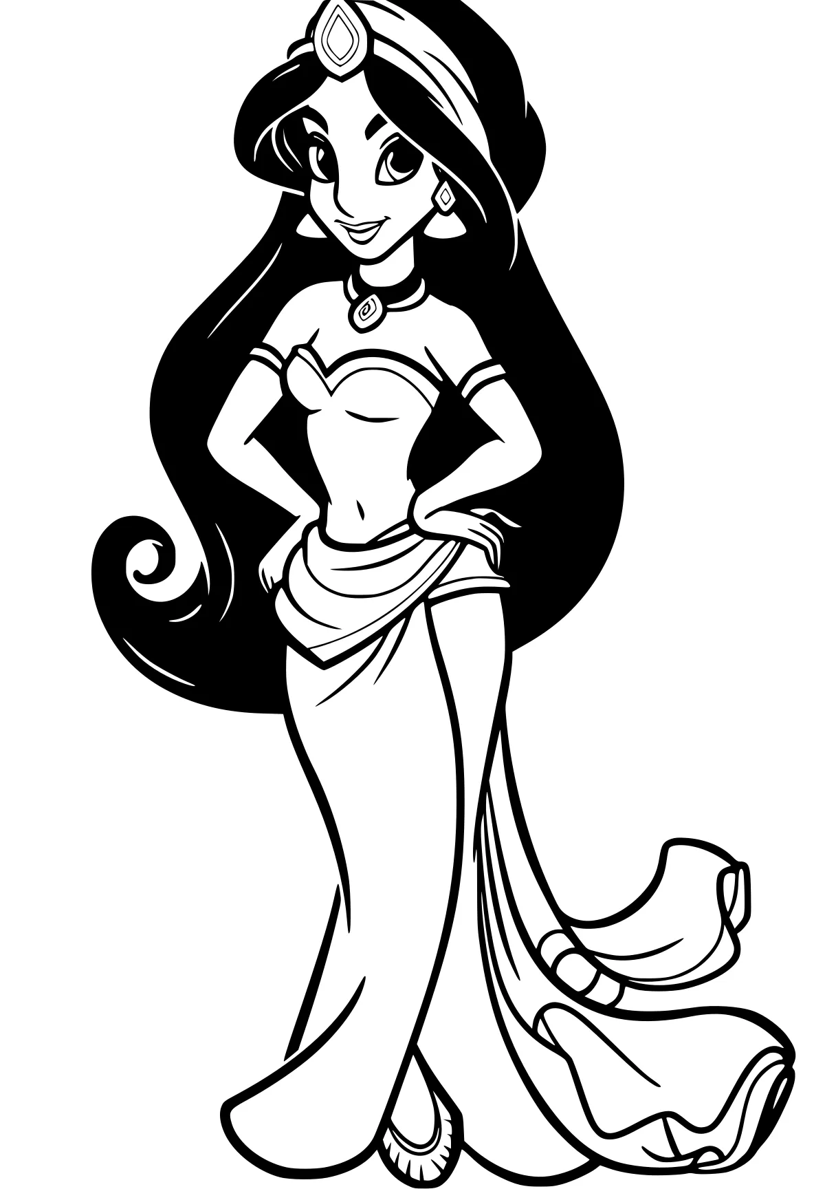 jasmine coloring pages jasmine, tiana, diana, ariel, nezuko, free page downloads