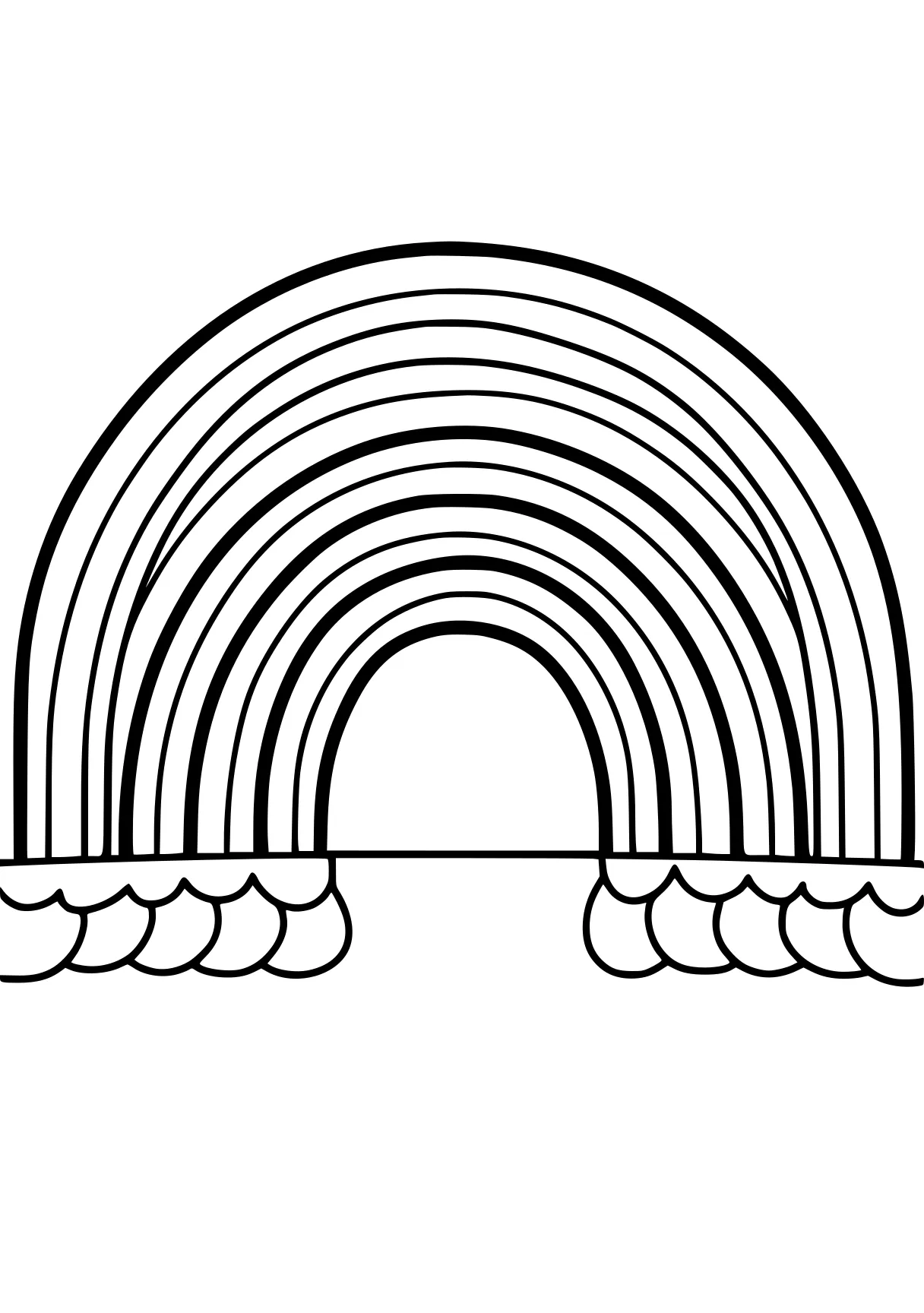 rainbow coloring pages rings, tooth, pillar, size, middle, free page downloads