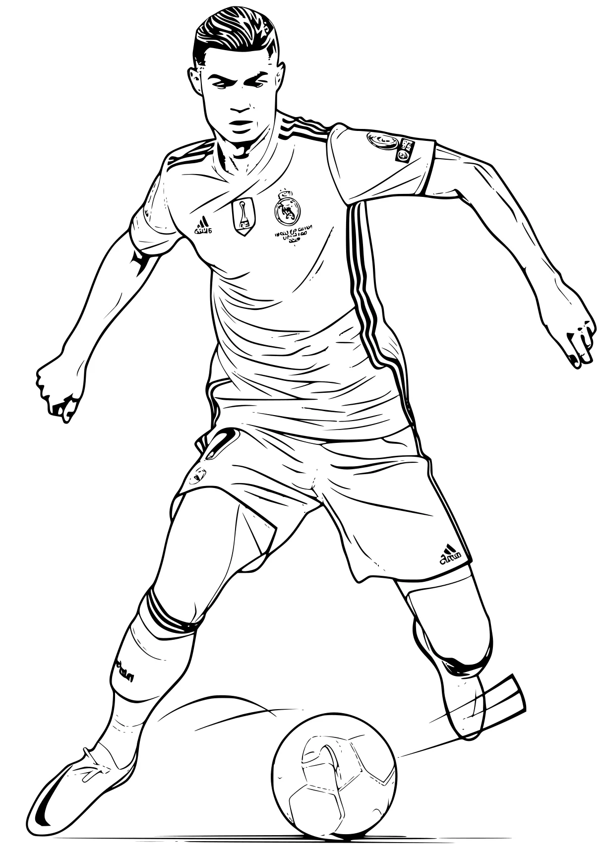 ronaldo coloring page ronaldo, soccer, messi, xavi, draw, free downloads