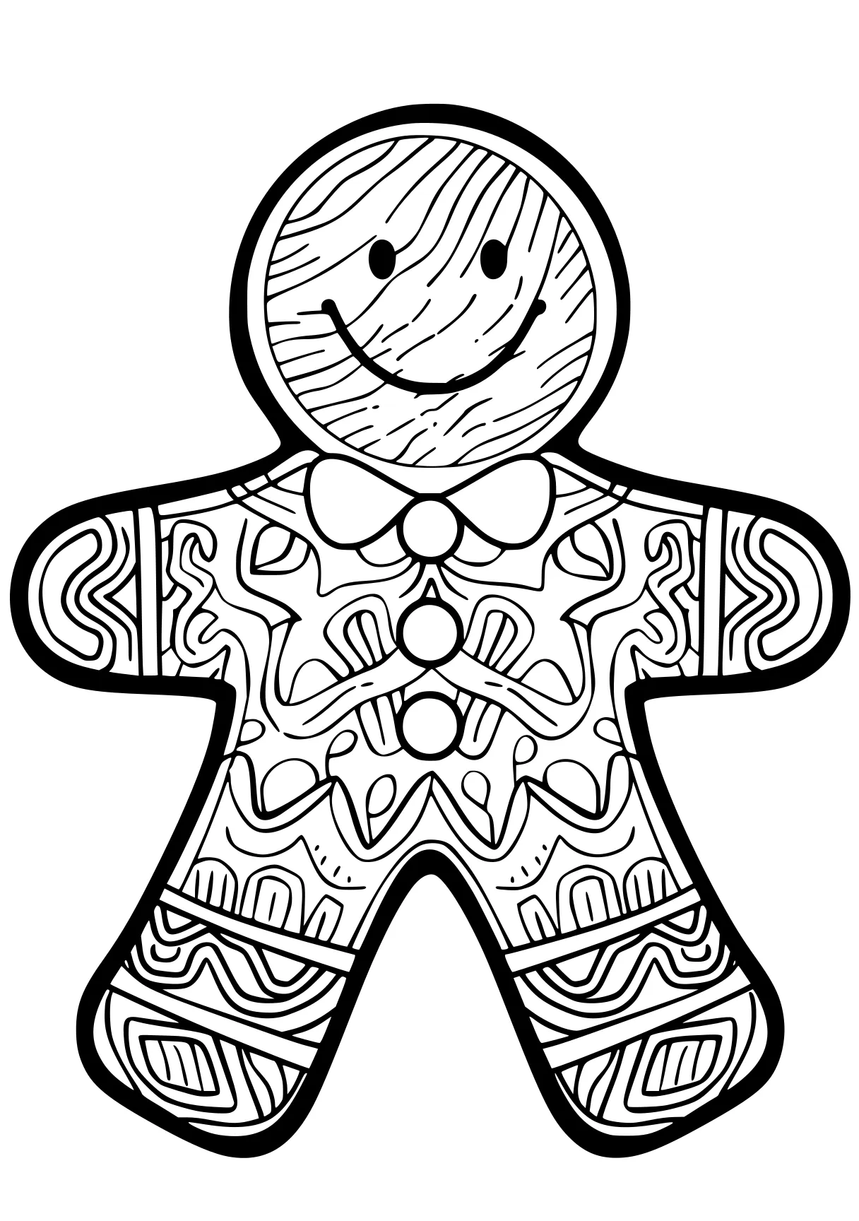 gingerbread coloring page gingerbread, zentangle, ornament, free downloads