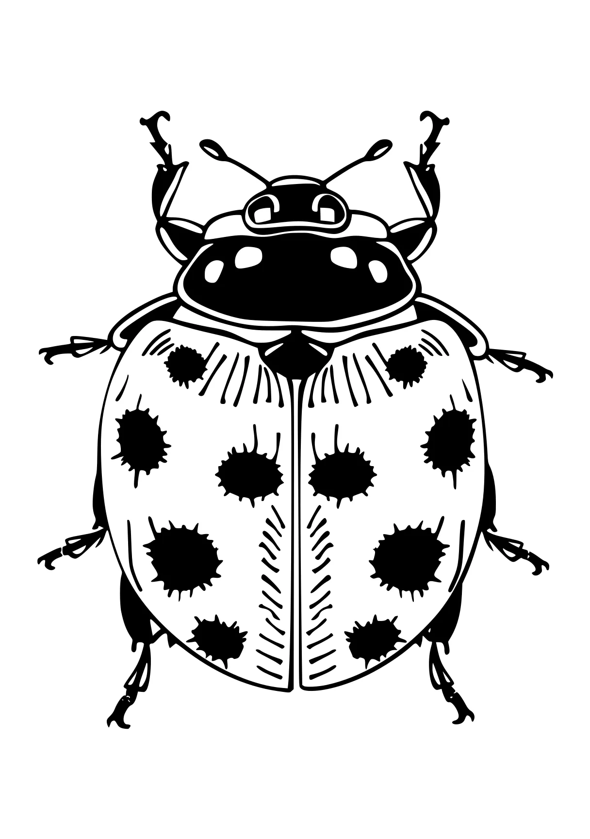 ladybug coloring page insects, insect, ladybug, bugs, bee, free downloads