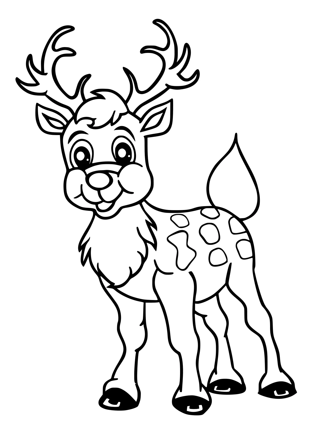 rudolph coloring page deer, rudolph, reindeer, moose, bambi, free downloads