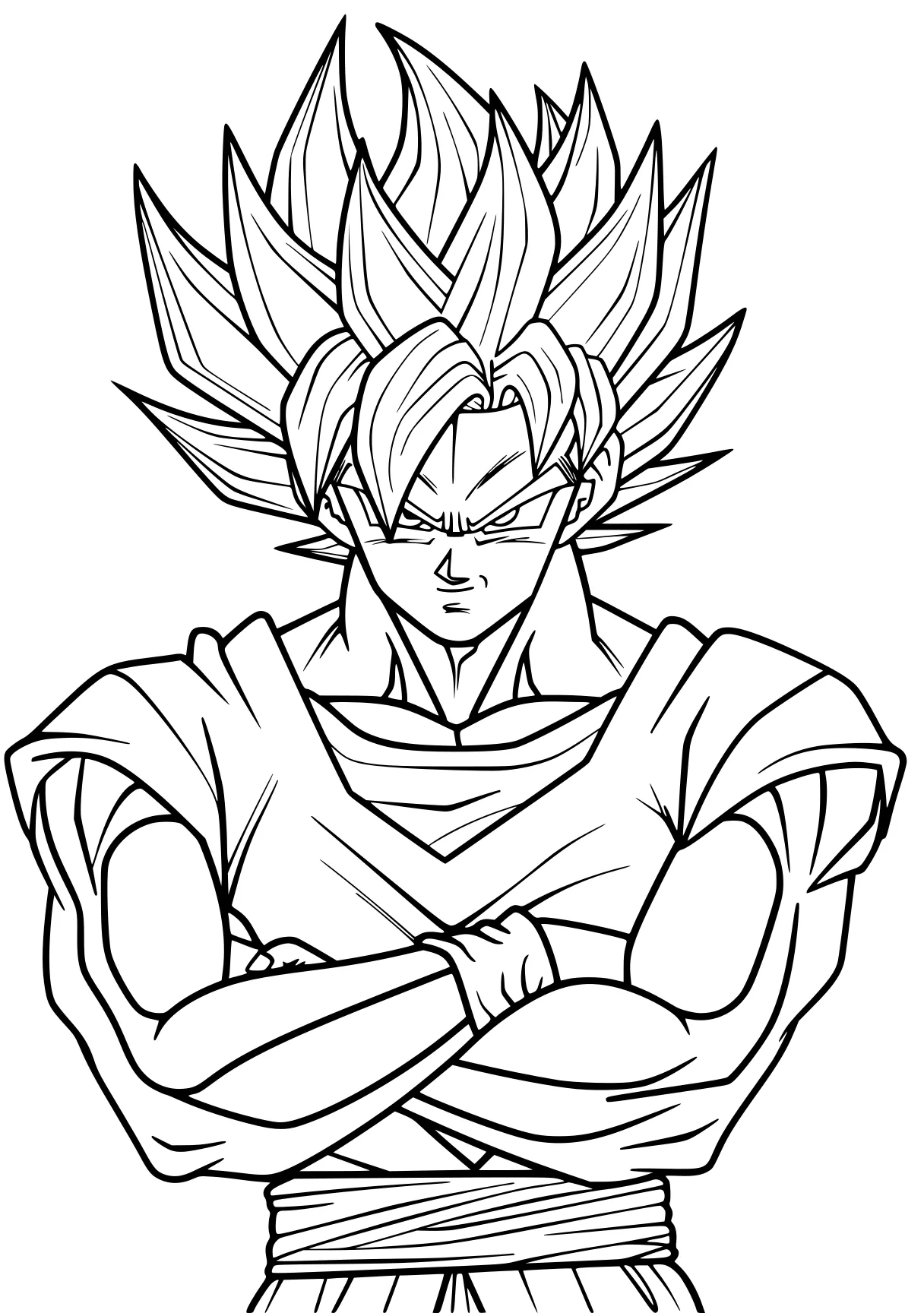 goku coloring pages vegito, vegeta, goku, gogeta, broly, free page downloads