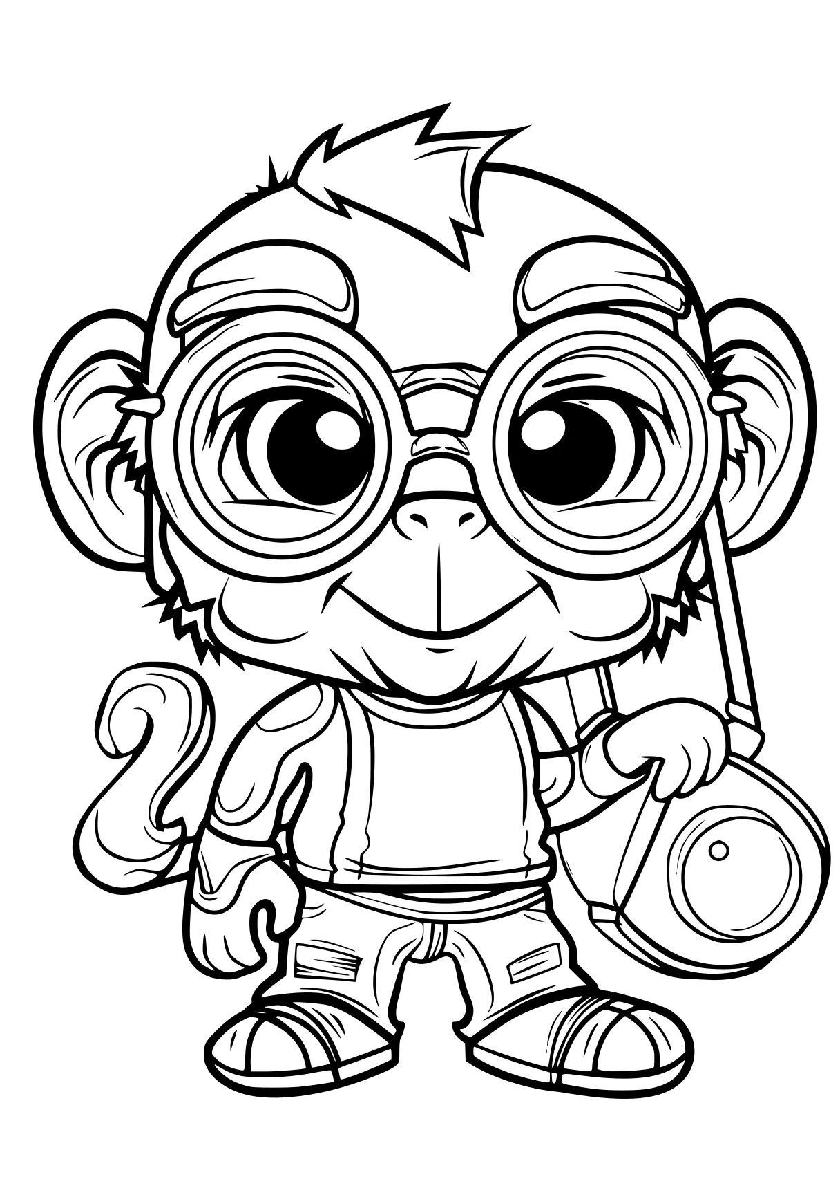 coloring worksheets monkey, minion, pororo, gumball, alvin, free page downloads