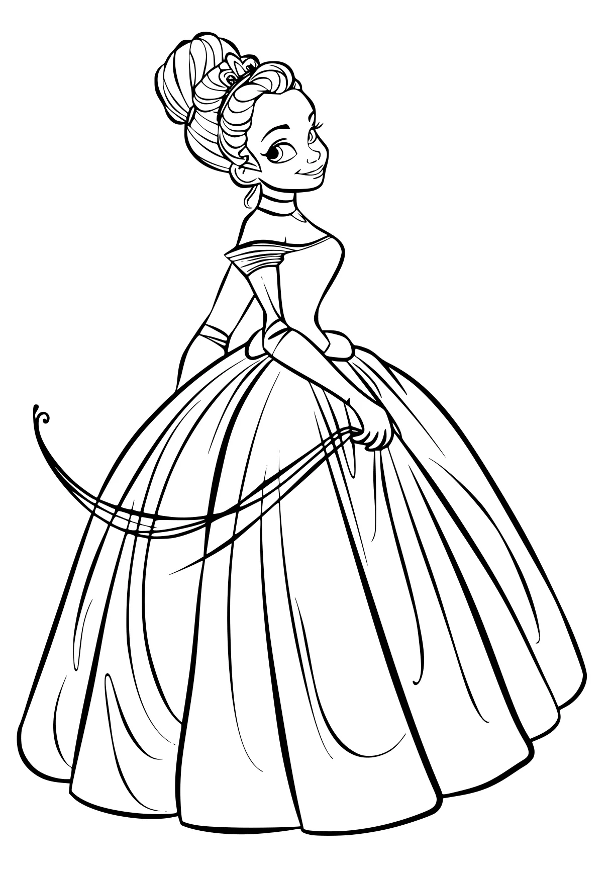 disney princess coloring pages tiana, cinderella, princess, rosalina, belle, free page downloads