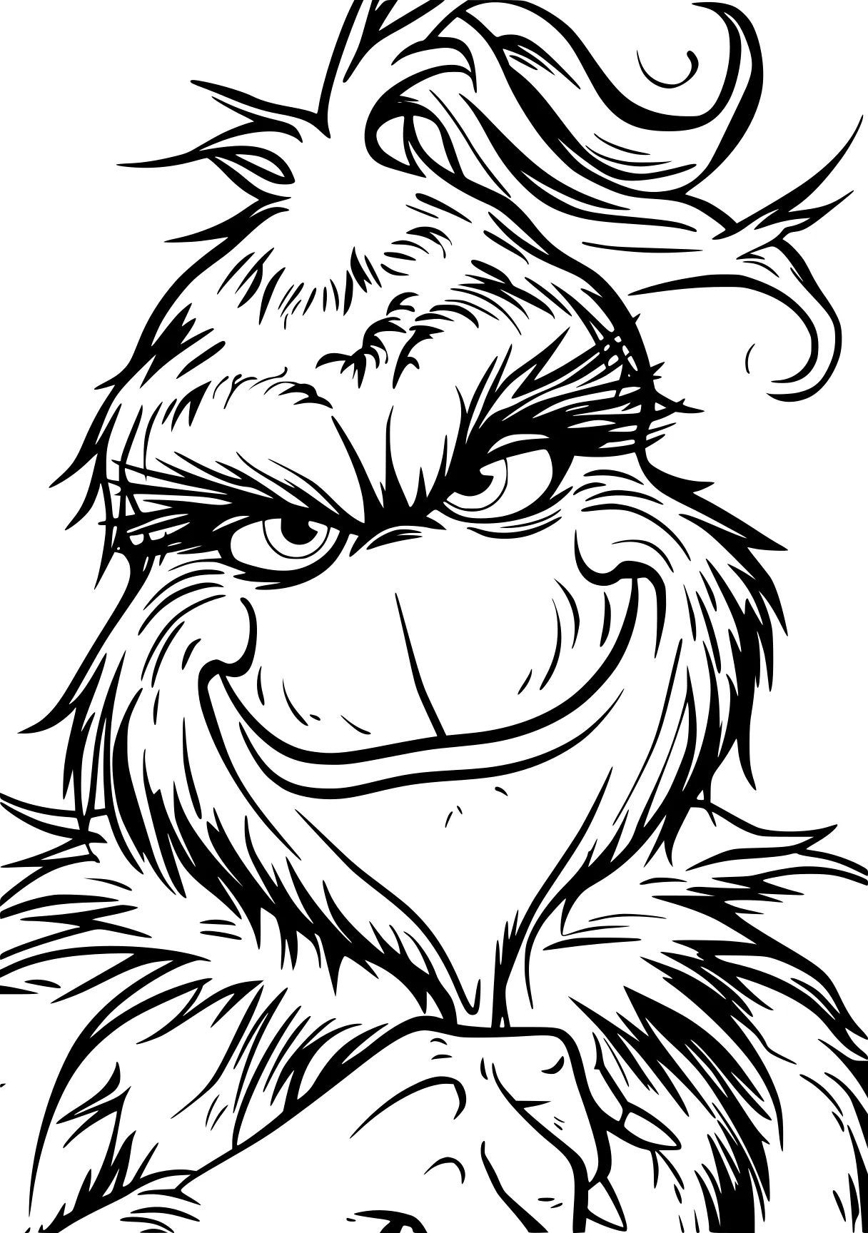 grinch coloring page grinch, gorilla, owl, bird, bigfoot, free downloads