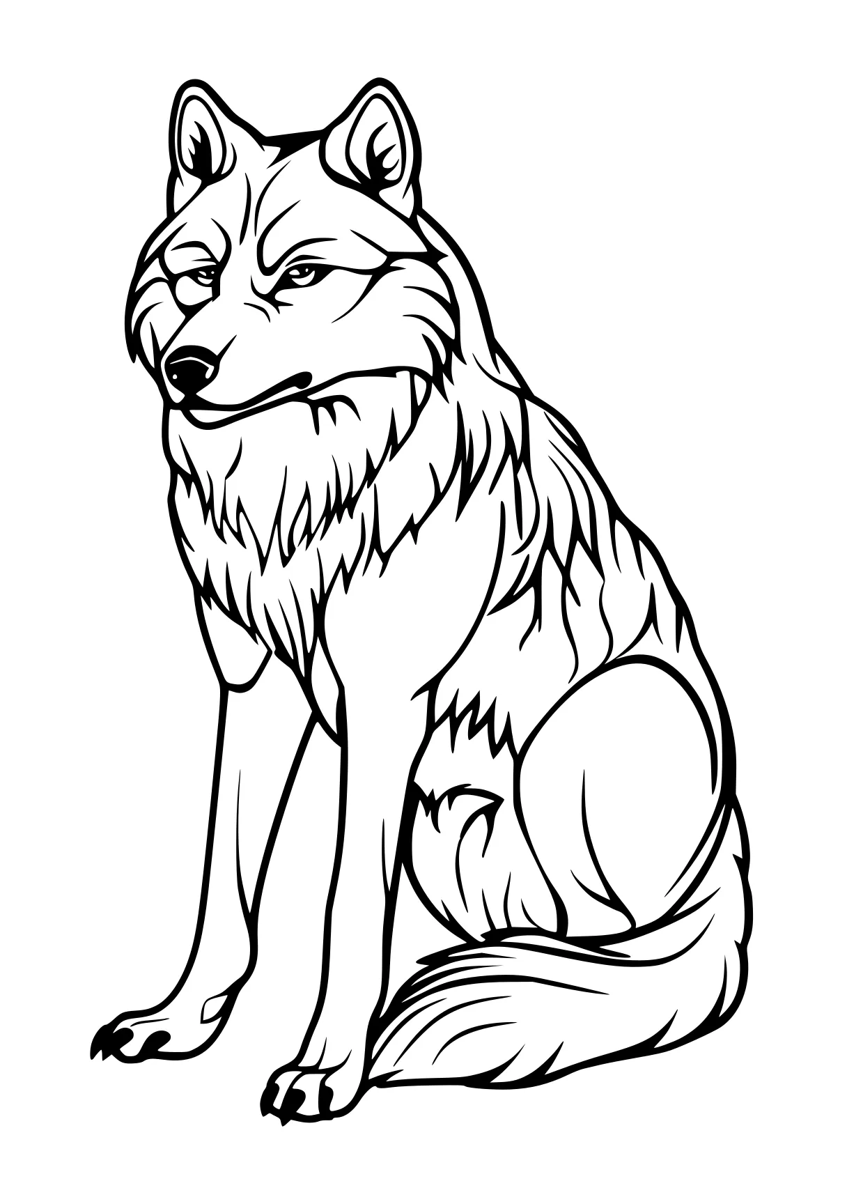 wolf coloring pages wolf, lion, husky, werewolf, fox, free page downloads