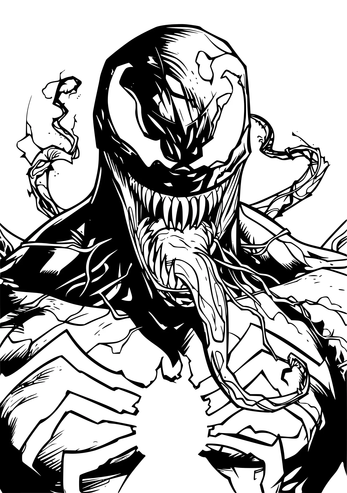 venom coloring pages venom, carnage, scorpion, spidey, spider, free page downloads