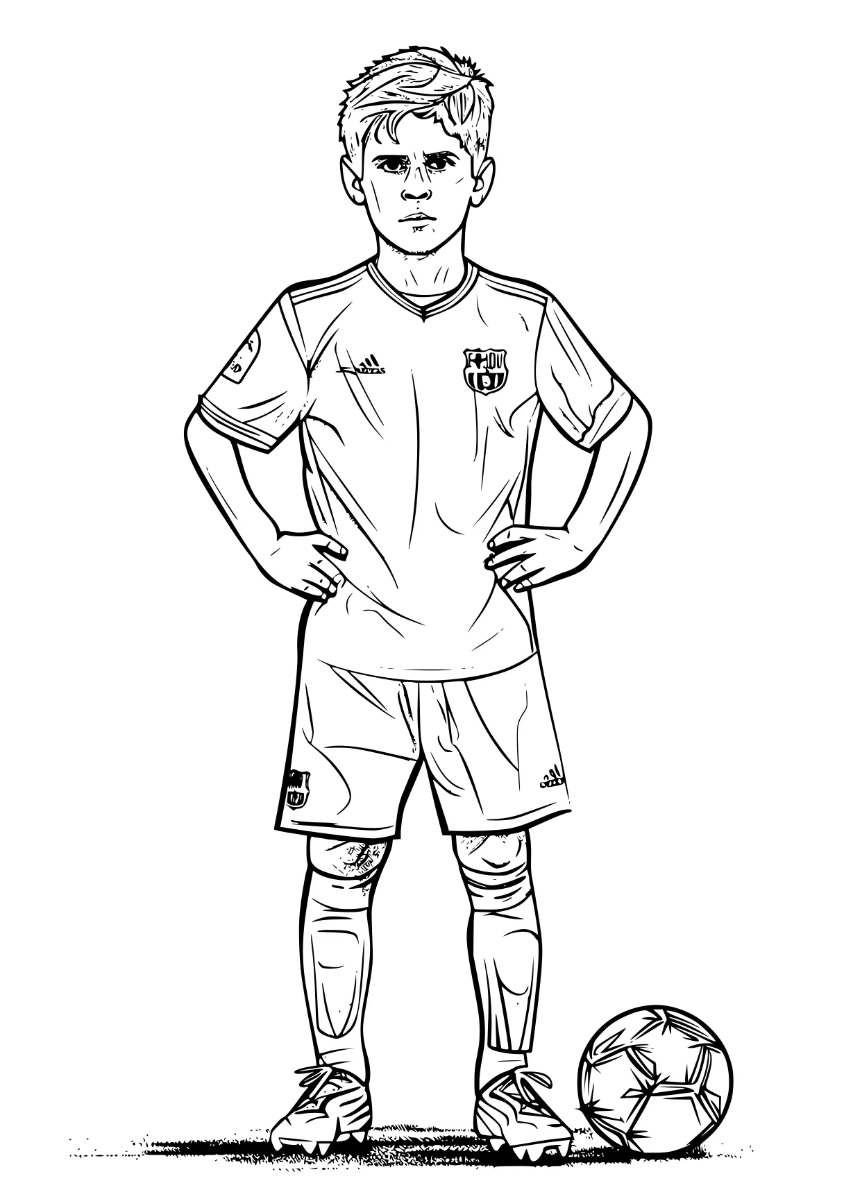 messi coloring page xavi, ronaldo, messi, cristiano, neymar, free downloads