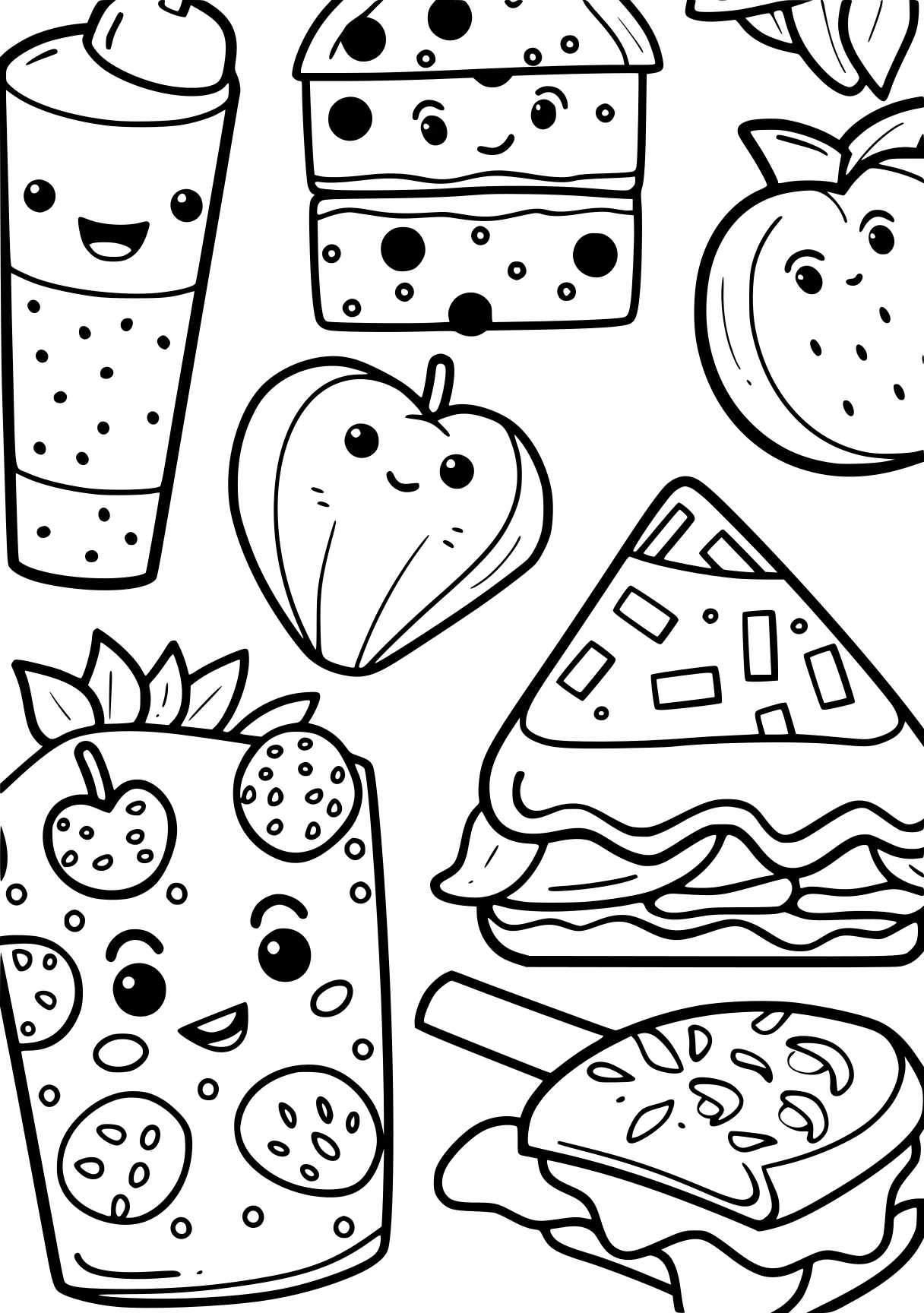 food coloring sheets foods, printables, food, illustrator, free page downloads