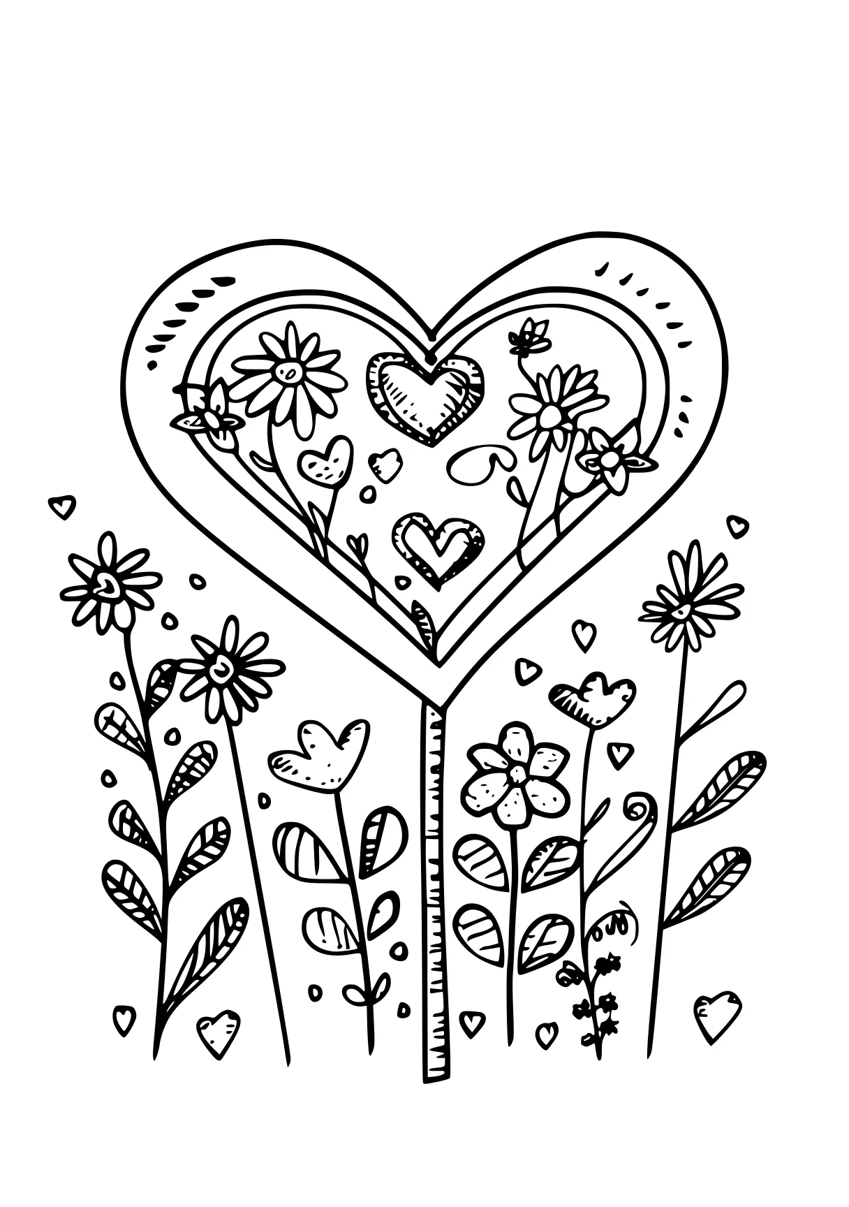 valentines coloring pages zentangle, iheartcraftythings, printables, free page downloads