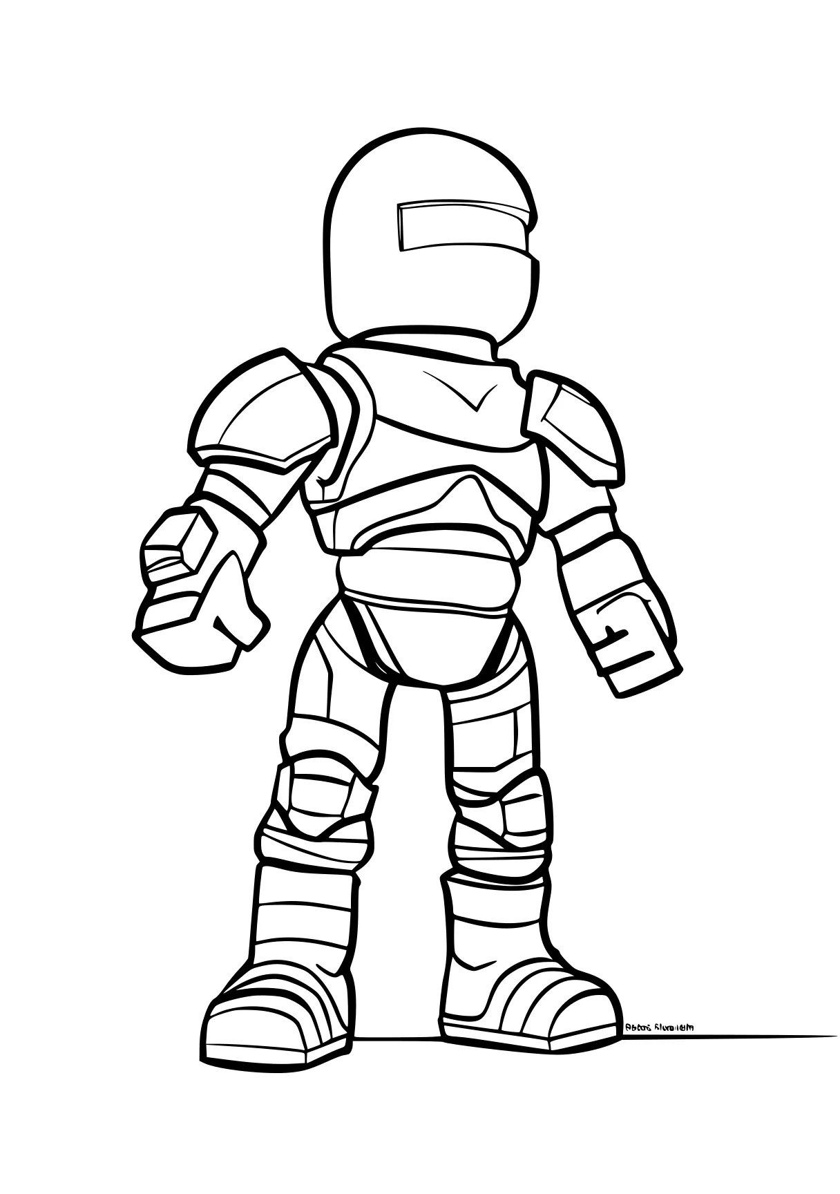 roblox coloring pages robot, knight, knuckles, astronaut, mechagodzilla, free page downloads